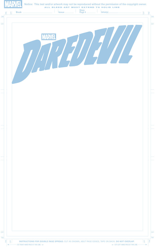 DAREDEVIL #1 BLANK COVER VAR (01 Apr Release)