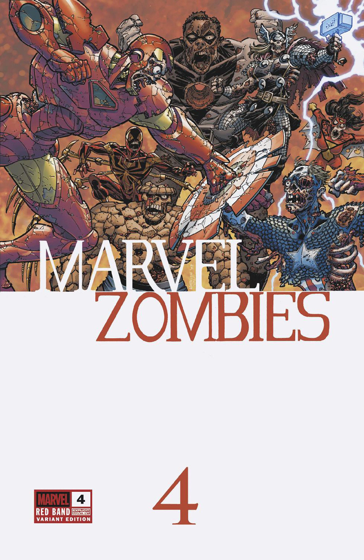 MARVEL ZOMBIES: RED BAND #4 SCOTT KOBLISH RETRO ZOMBIE VAR [POLYBAGGED] (Backorder, Allow 4-5 Weeks)