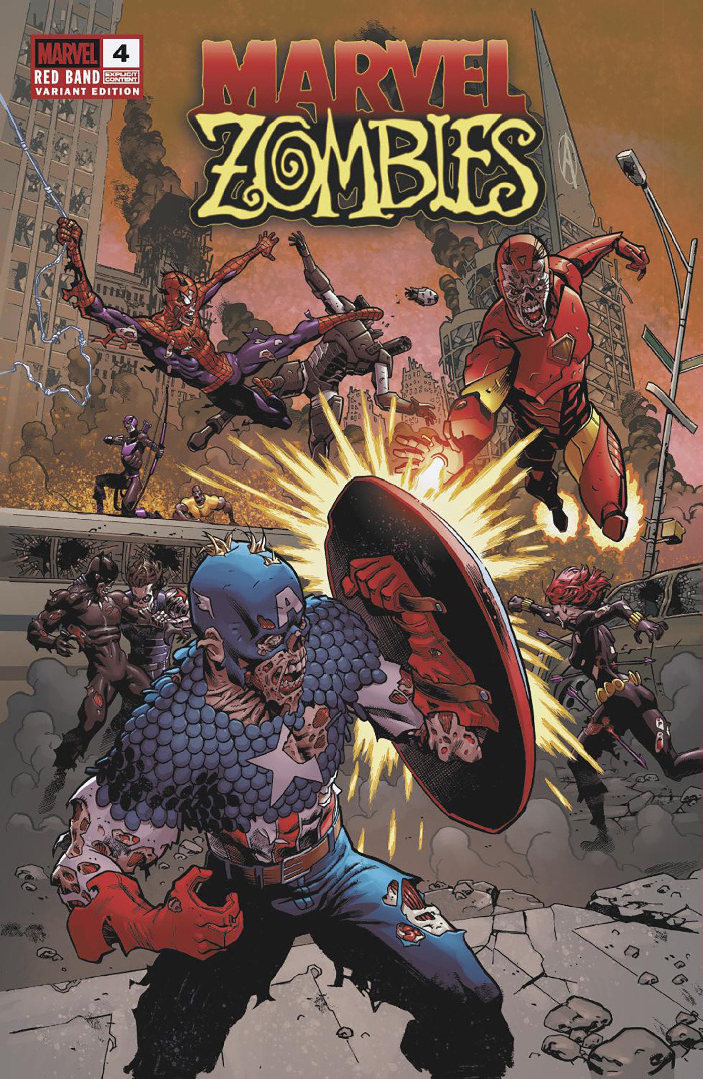 MARVEL ZOMBIES: RED BAND #4 MIKE HAWTHORNE VAR [POLYBAGGED] (Backorder, Allow 4-5 Weeks)