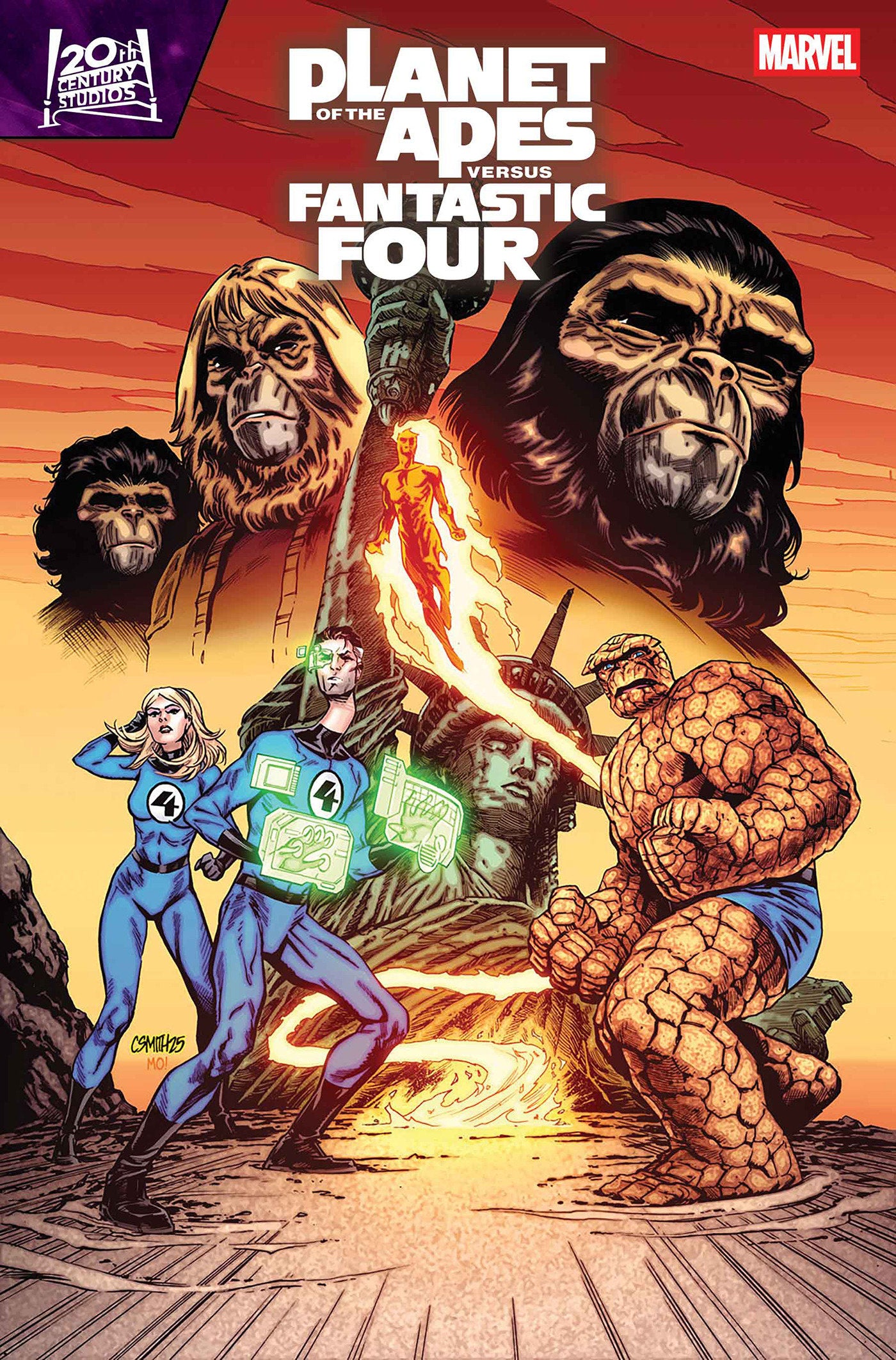 PLANET OF THE APES VS. FANTASTIC FOUR #3 CORY SMITH VAR (Backorder, Allow 4-5 Weeks)