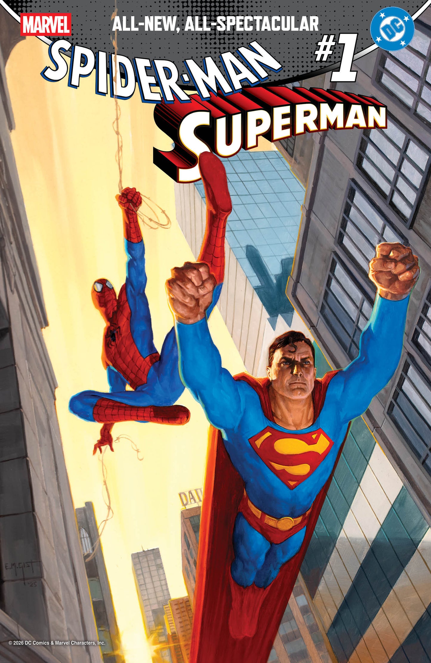 MARVEL/DC: SPIDER-MAN/SUPERMAN #1 INCV 1:25 E.M. GIST VAR (Limit 1 per person) (22 Apr Release)