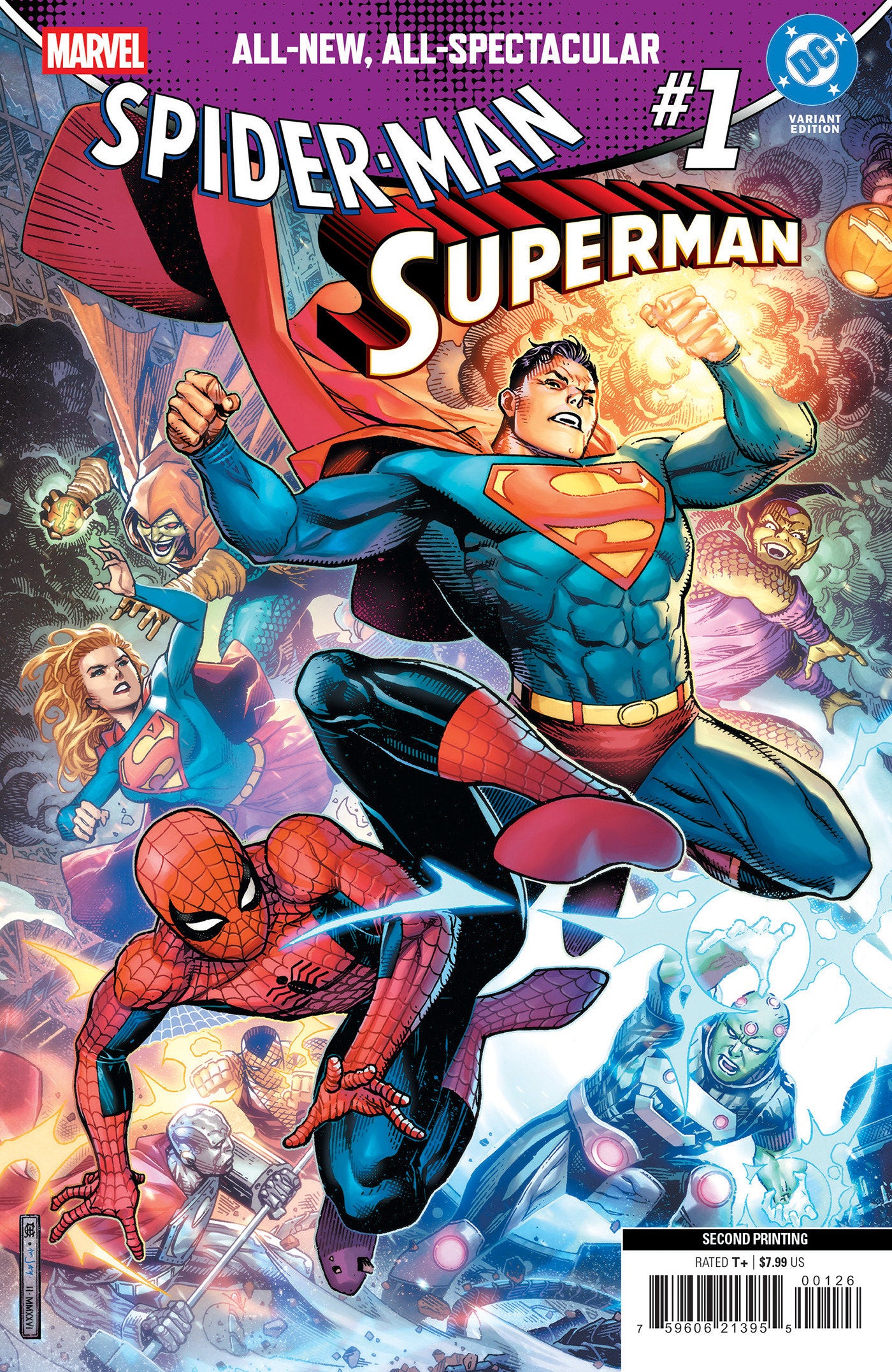 MARVEL/DC: SPIDER-MAN/SUPERMAN #1 JIM CHEUNG 2ND PTG VAR (Backorder, Allow 4-5 Weeks)