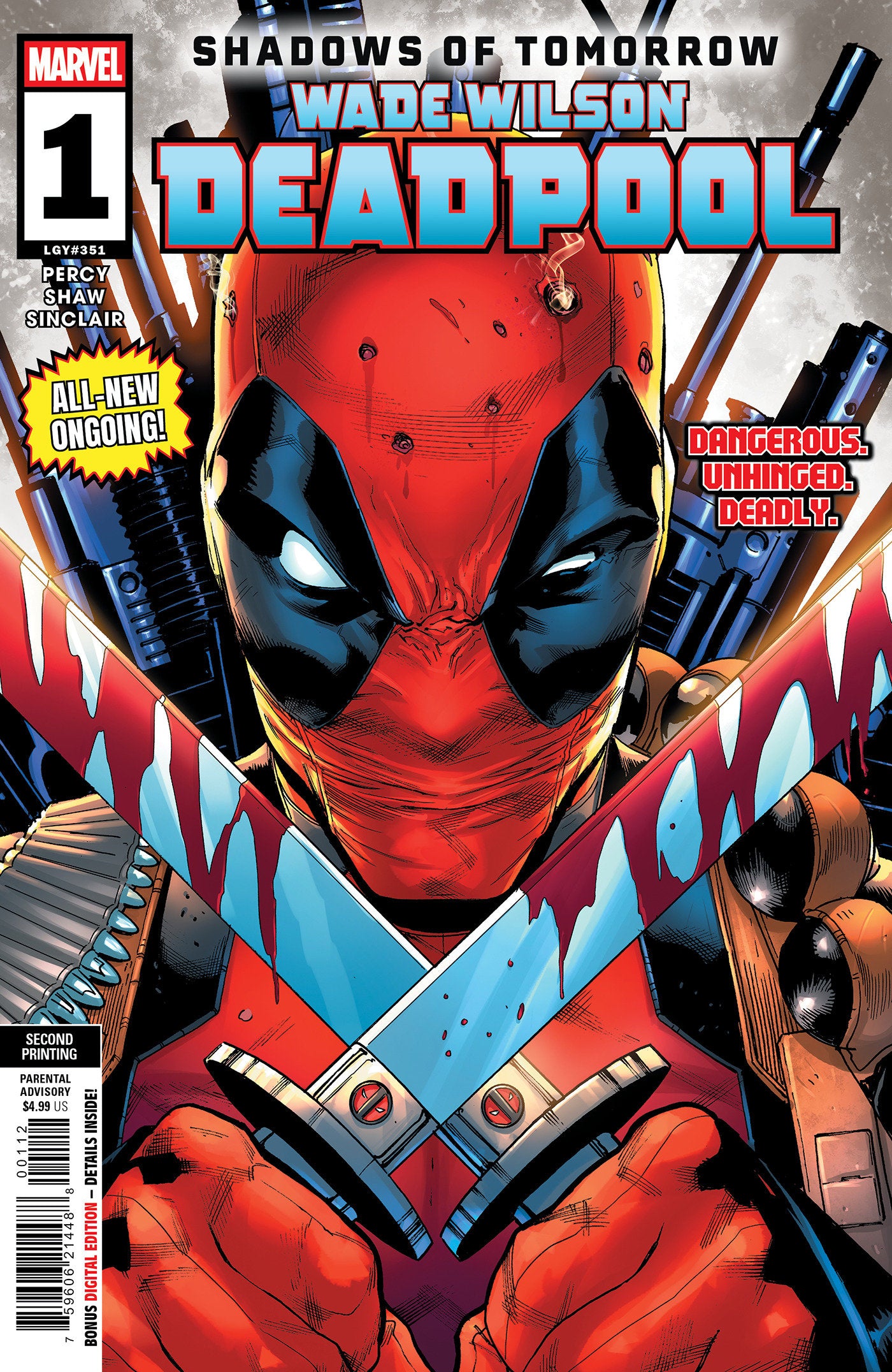 WADE WILSON: DEADPOOL #1 GEOFF SHAW 2ND PTG VAR (Backorder, Allow 4-5 Weeks)