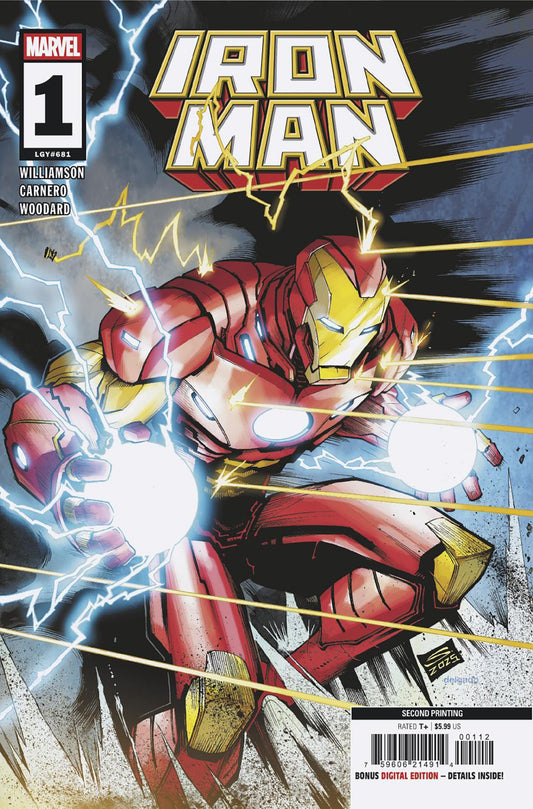 IRON MAN #1 GERARDO SANDOVAL 2ND PTG VAR (Backorder, Allow 4-5 Weeks)