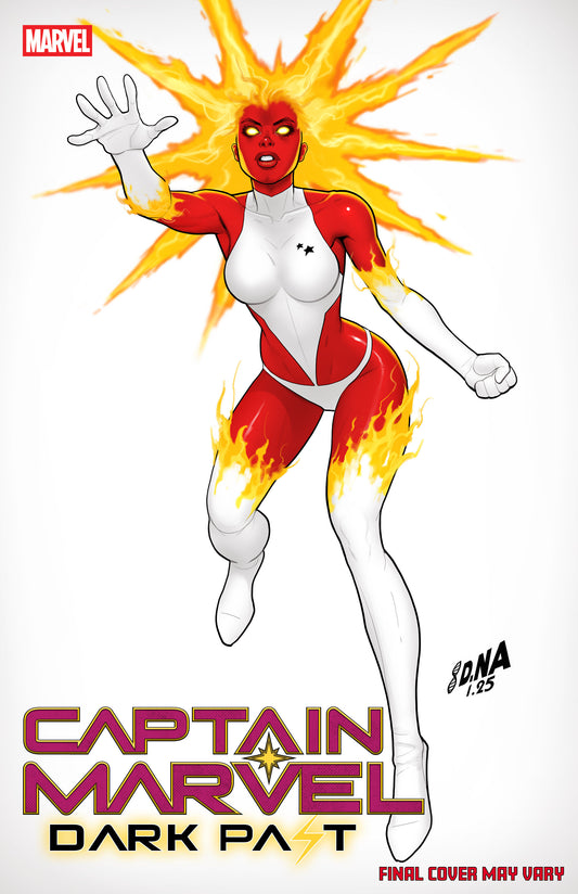 CAPTAIN MARVEL: DARK PAST #1 DAVID NAKAYAMA COLOR BLOCK WHITE VAR (Backorder, Allow 4-5 Weeks)