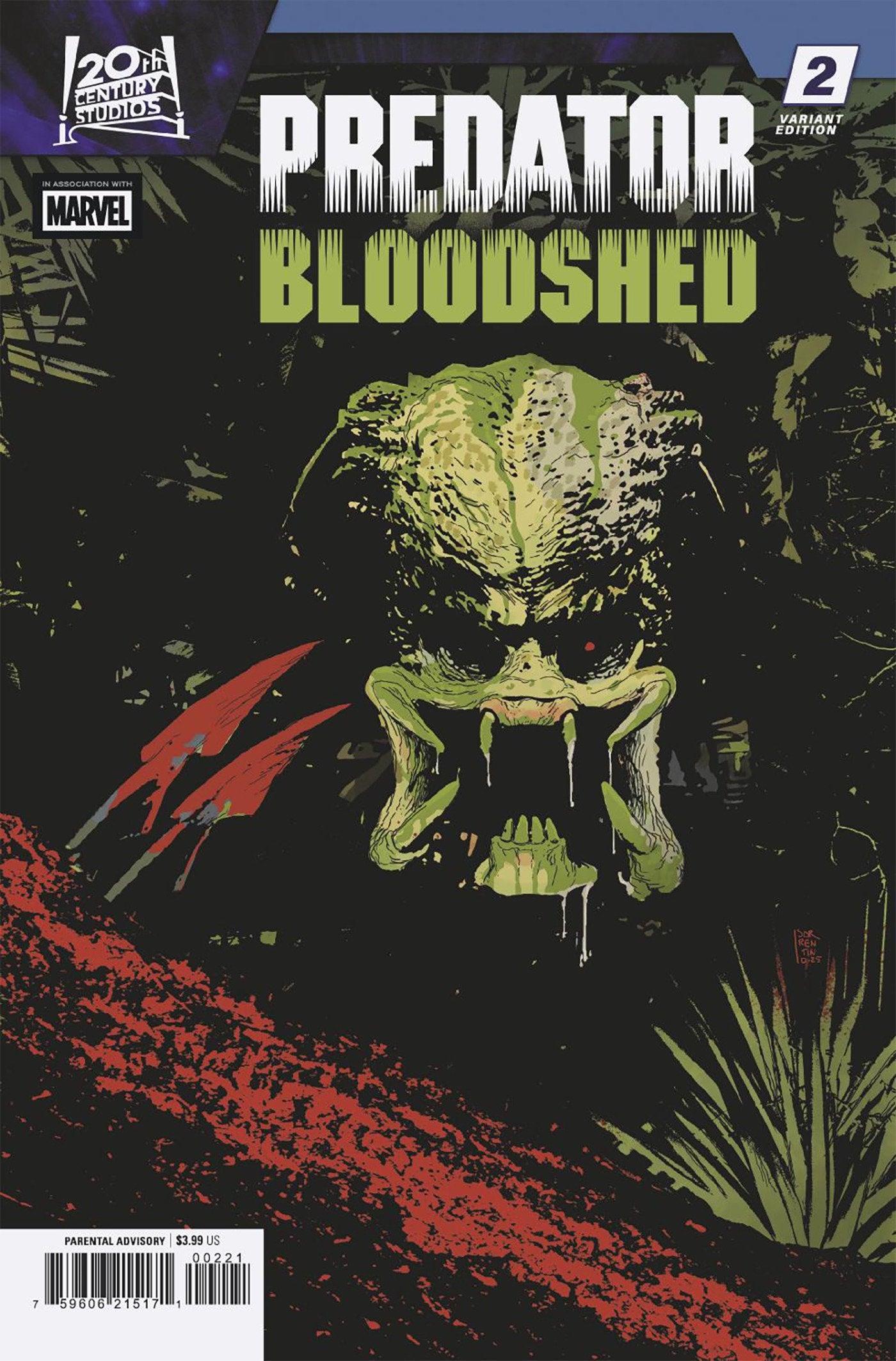 PREDATOR: BLOODSHED #2 ANDREA SORRENTINO VAR (Backorder, Allow 4-5 Weeks)