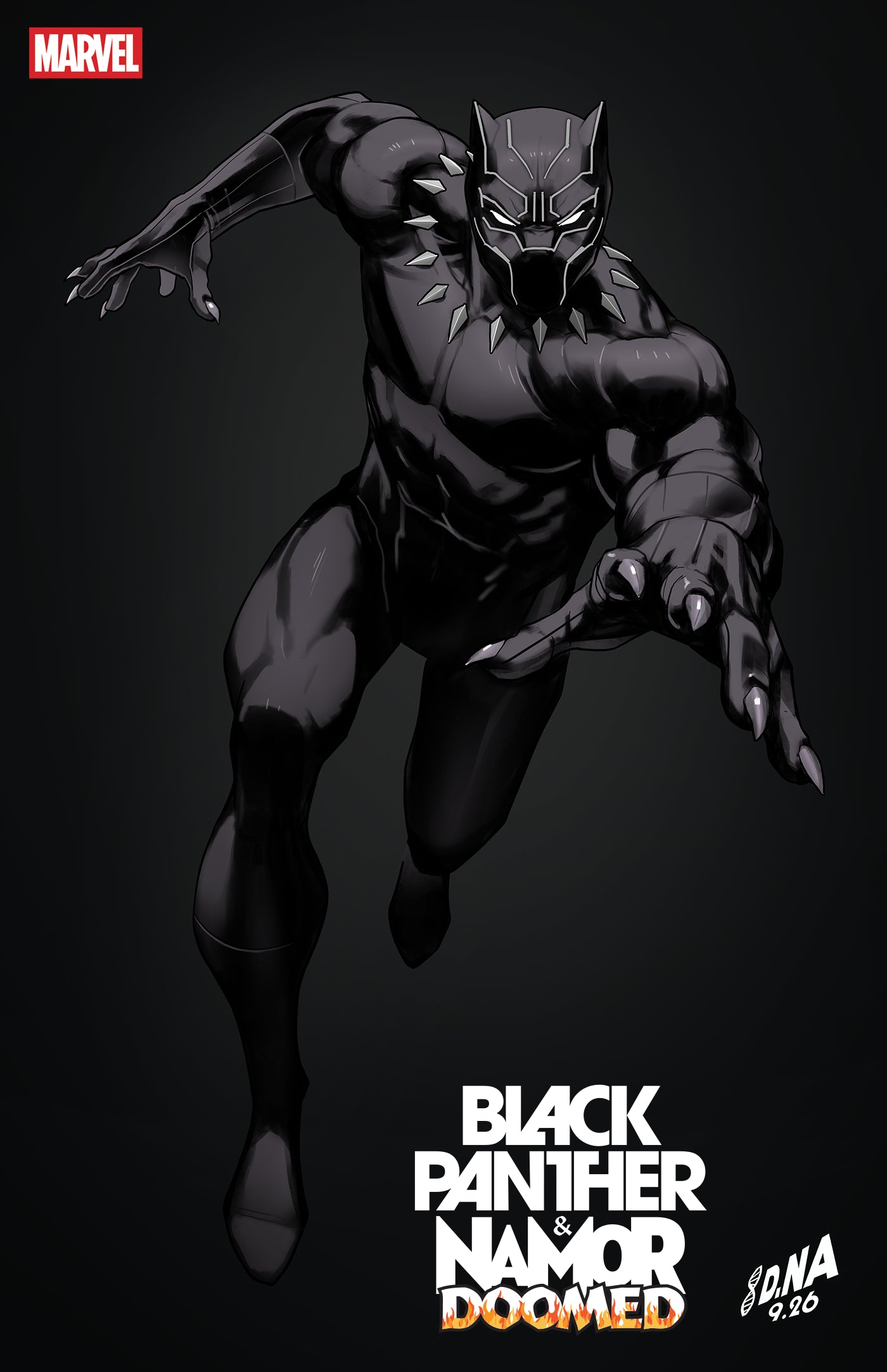 BLACK PANTHER/NAMOR: DOOMED #4 DAVID NAKAYAMA COLOR BLOCK BLACK VAR (09 Dec Release)