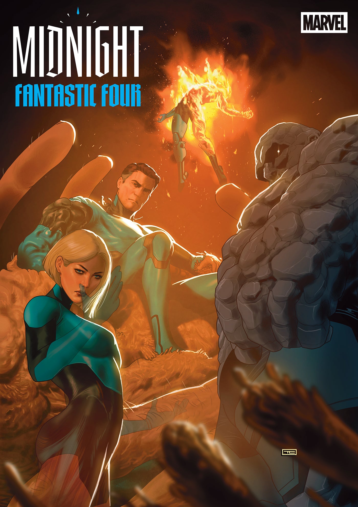 MIDNIGHT FANTASTIC FOUR #2 INCV 1:25 COVER E TAURIN CLARKE MIDNIGHT GALLERY VAR | MARVEL | Comicbookeroo