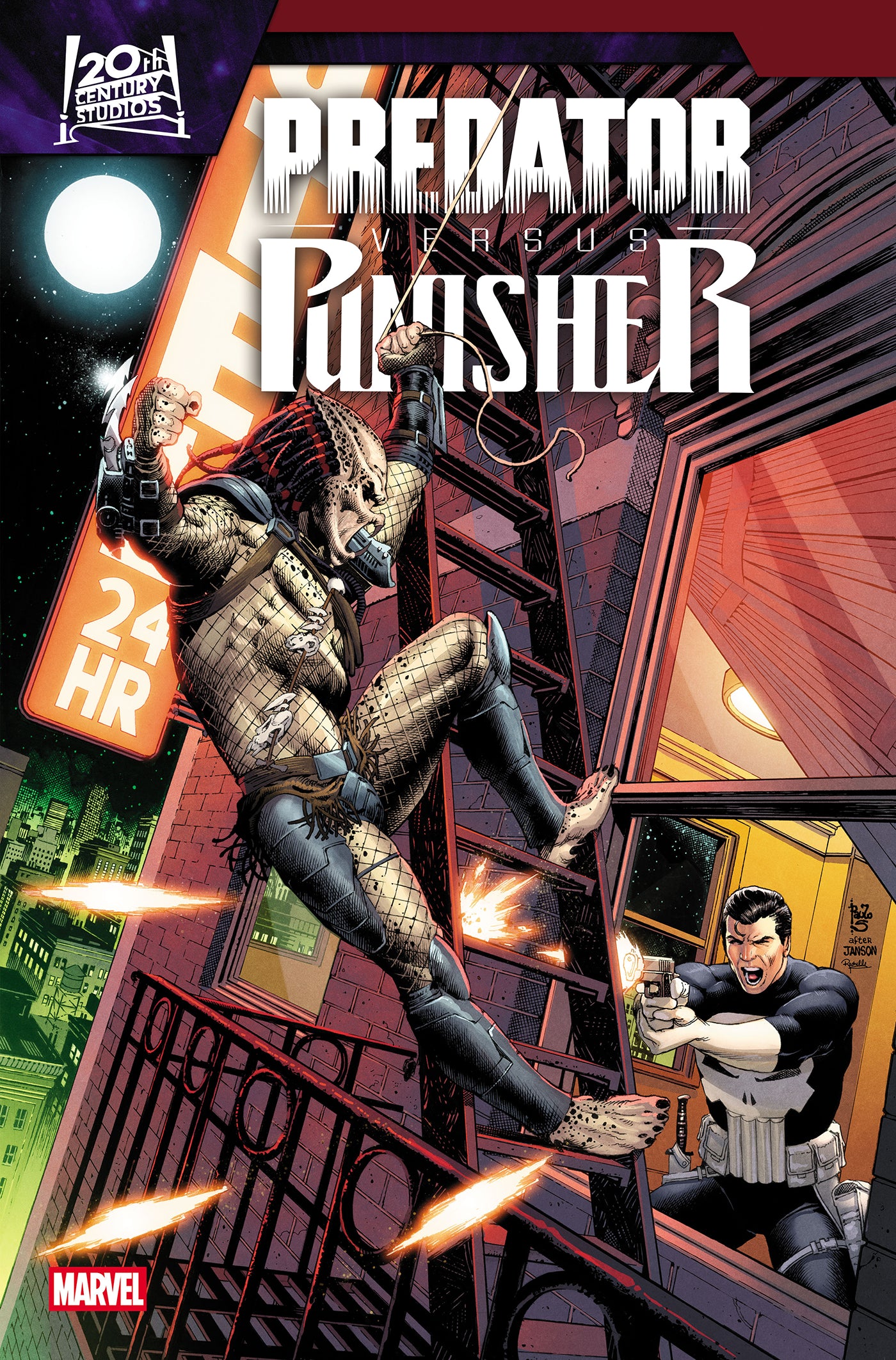 PREDATOR VS. PUNISHER #2 COVER B PAULO SIQUEIRA HOMAGE VAR (16 Dec Release)