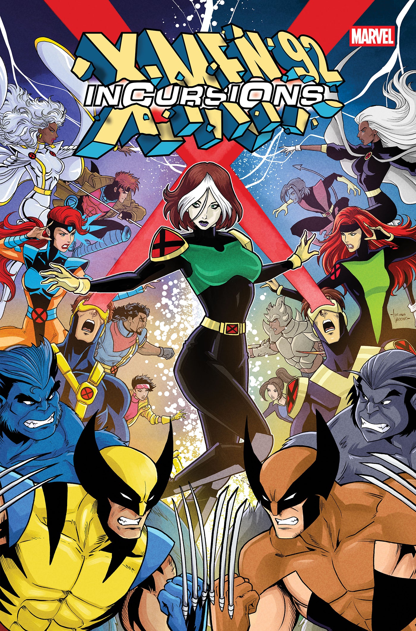 X-MEN '92: INCURSIONS #1 COVER A BY LUCIANO VECCHIO (06 Jan Release)
