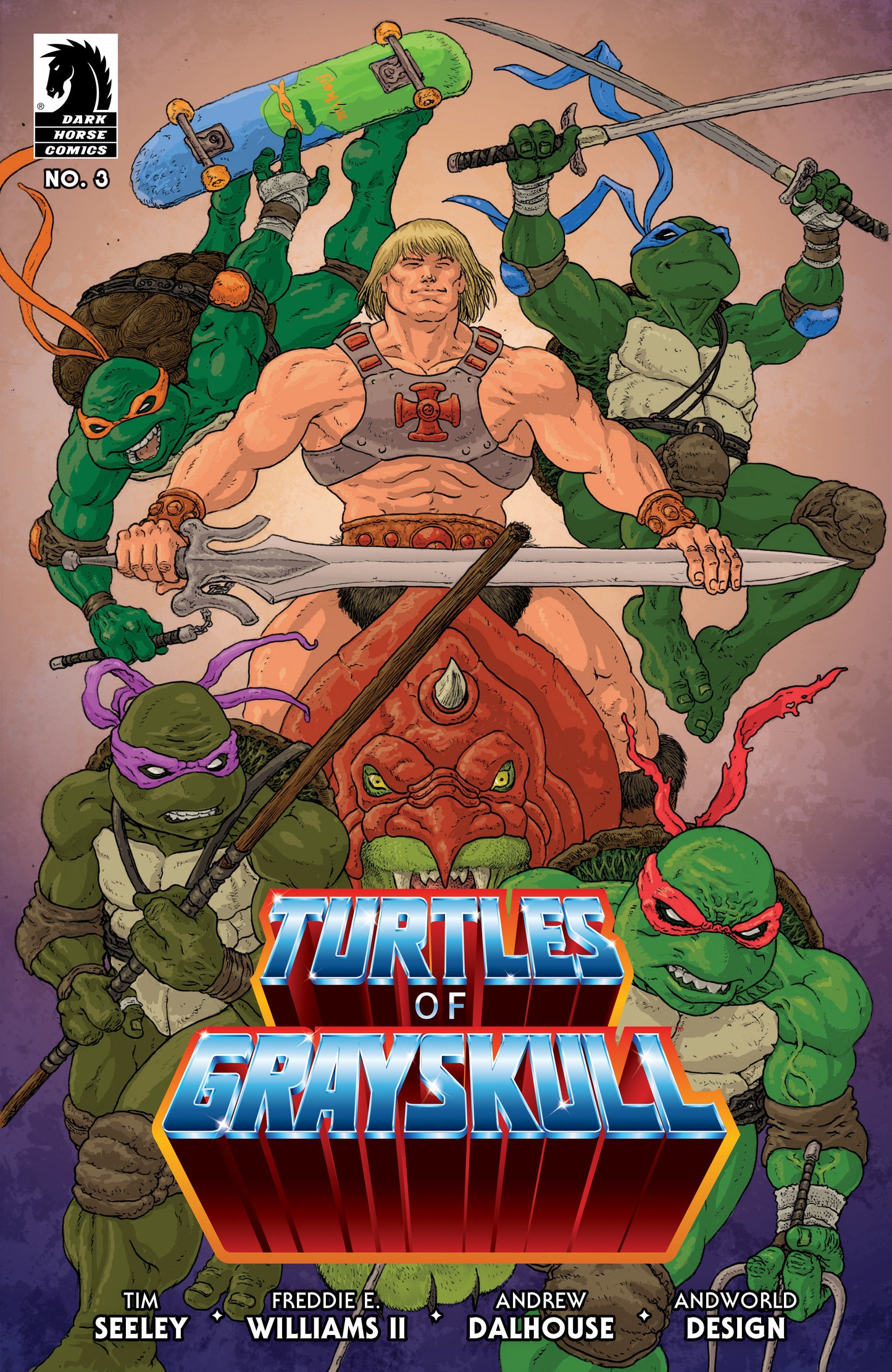 MASTERS OF UNIVERSE TMNT TURTLES OF GRAYSKULL #3 CVR C VILLA (04 Dec Release)