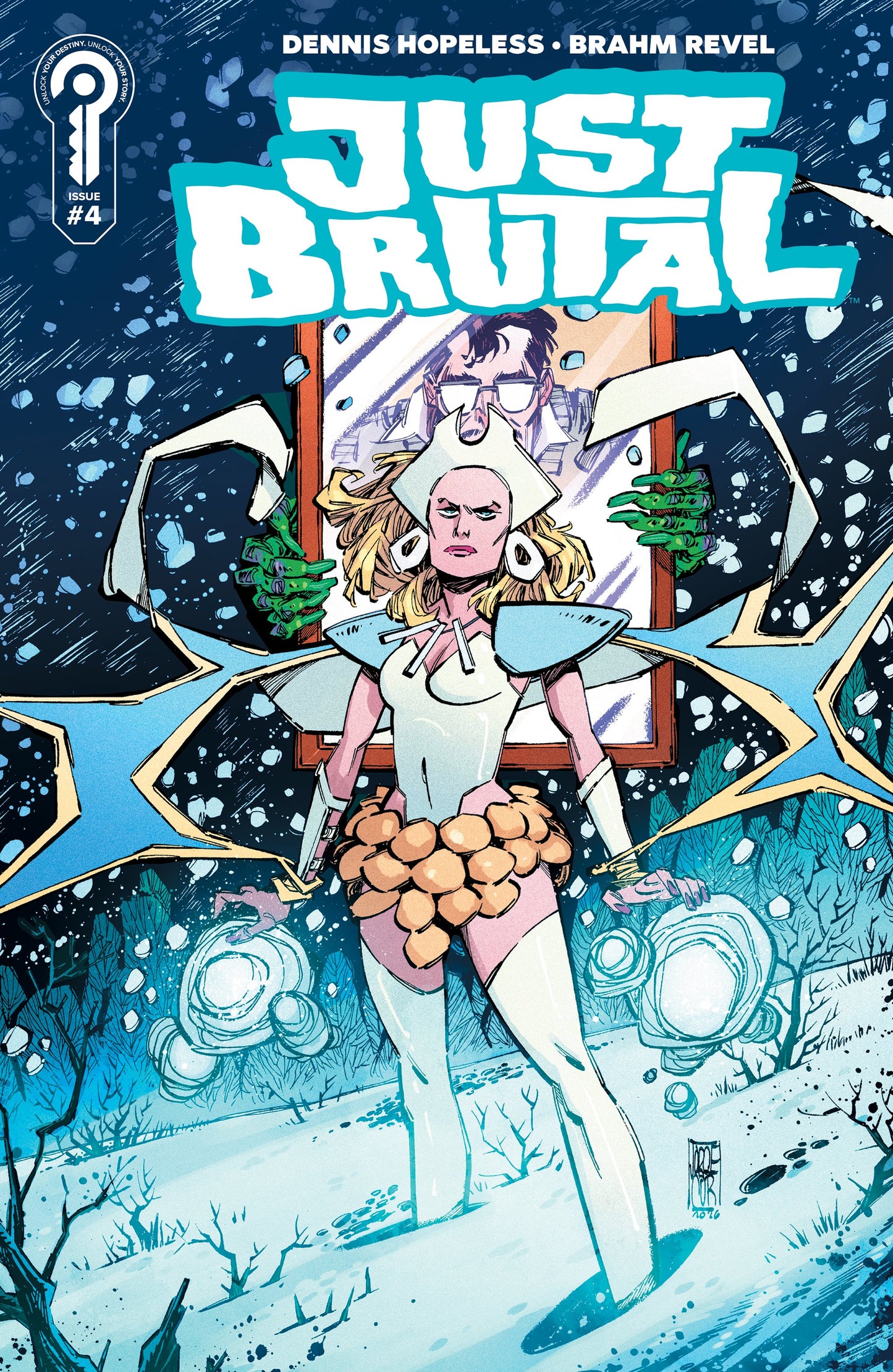 JUST BRUTAL #4 COVER B JORGE CORONA (Backorder, Allow 4-5 Weeks)
