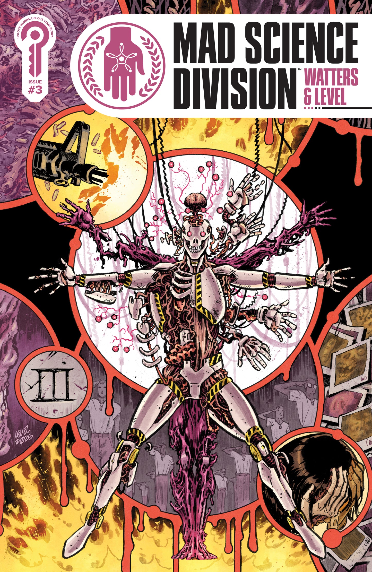 MAD SCIENCE DIVISION #3 COVER A BRIAN LEVEL (27 Jan Release)