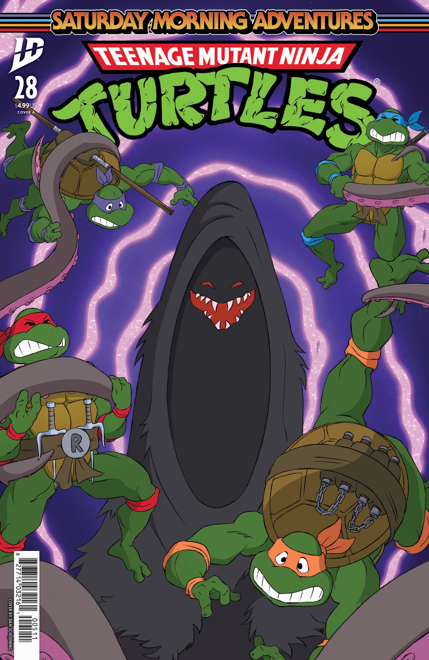 TMNT SATURDAY MORNING ADV #28 CVR A SCHOENING (Backorder, Allow 4-5 Weeks)