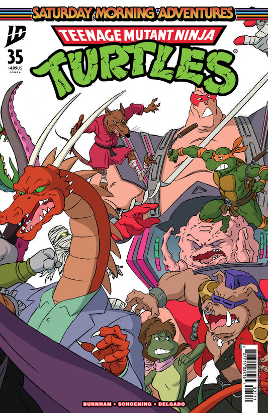 TMNT SATURDAY MORNING ADV #35 COVER A (SCHOENING CONNECTING COVER SET) (25 Mar Release)