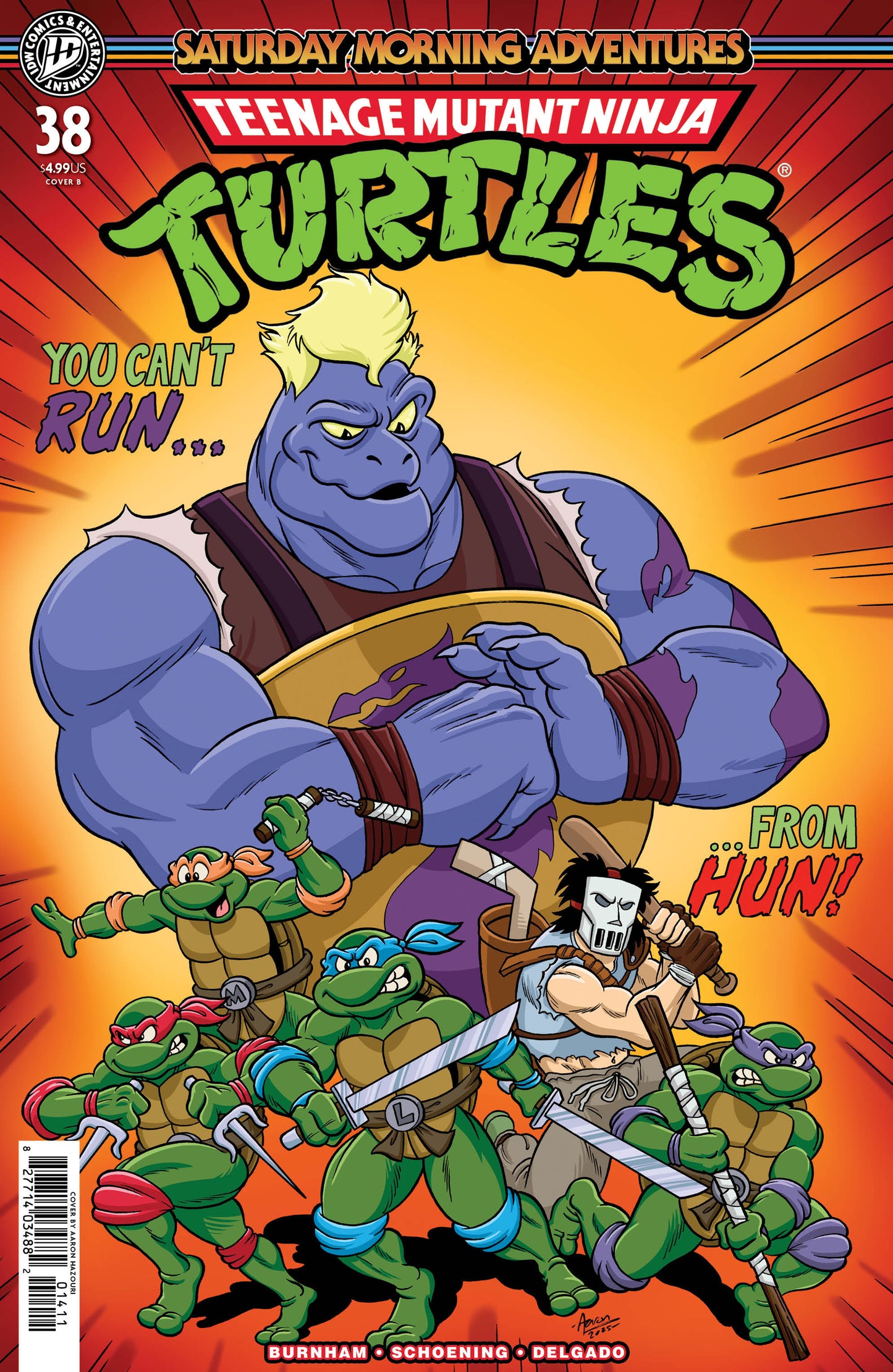 TMNT SATURDAY MORNING ADV #38 VAR B (HAZOURI) (Backorder, Allow 4-5 Weeks)