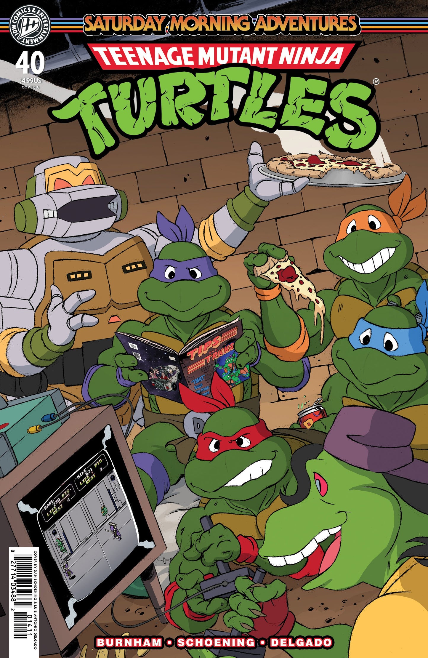 TMNT SATURDAY MORNING ADV #40 COVER A (SCHOENING) (26 Aug Release)