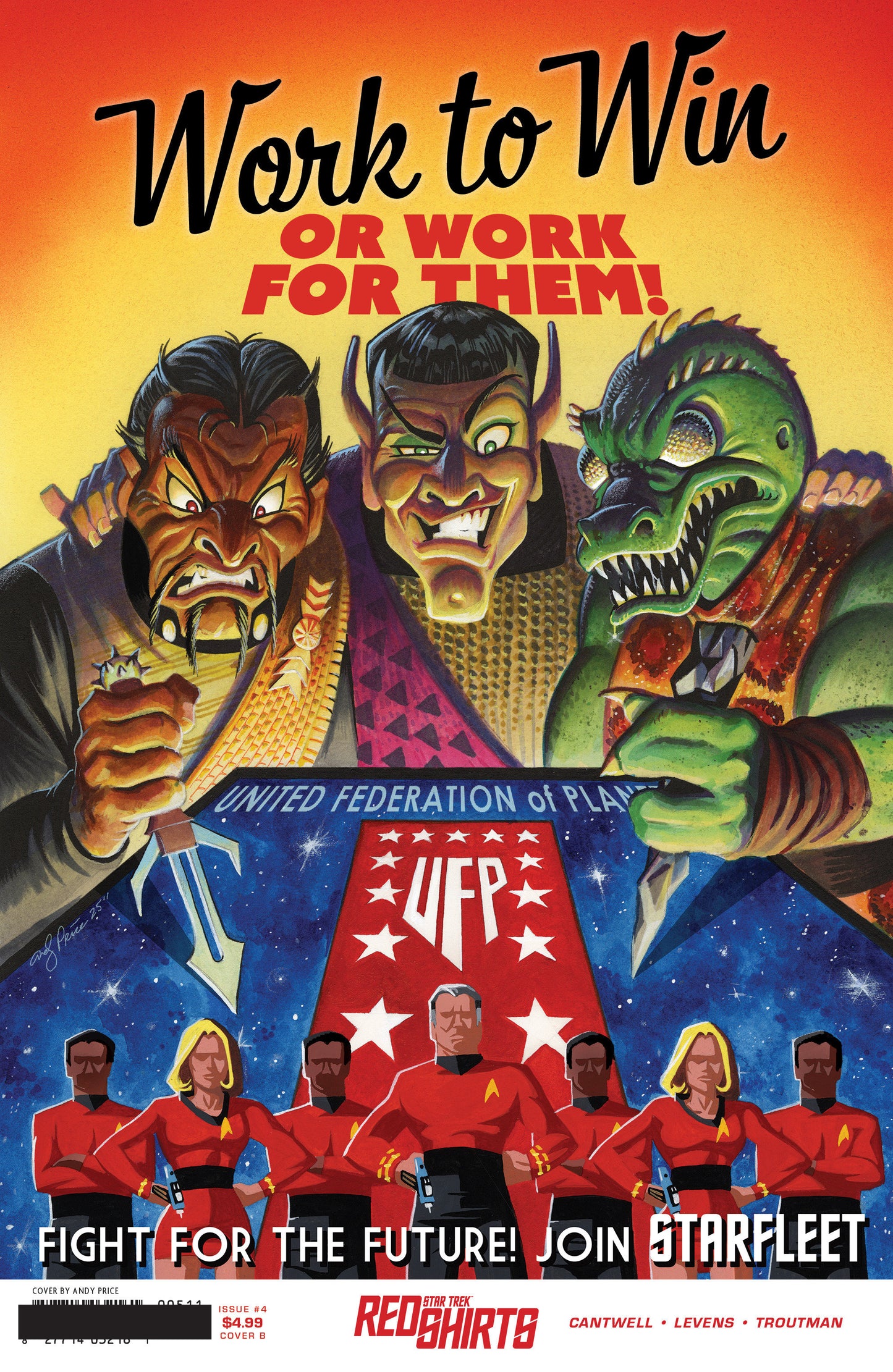 STAR TREK RED SHIRTS #4 VAR B (PRICE FEDERATION RECRUITMENT) (Backorder, Allow 4-5 Weeks)