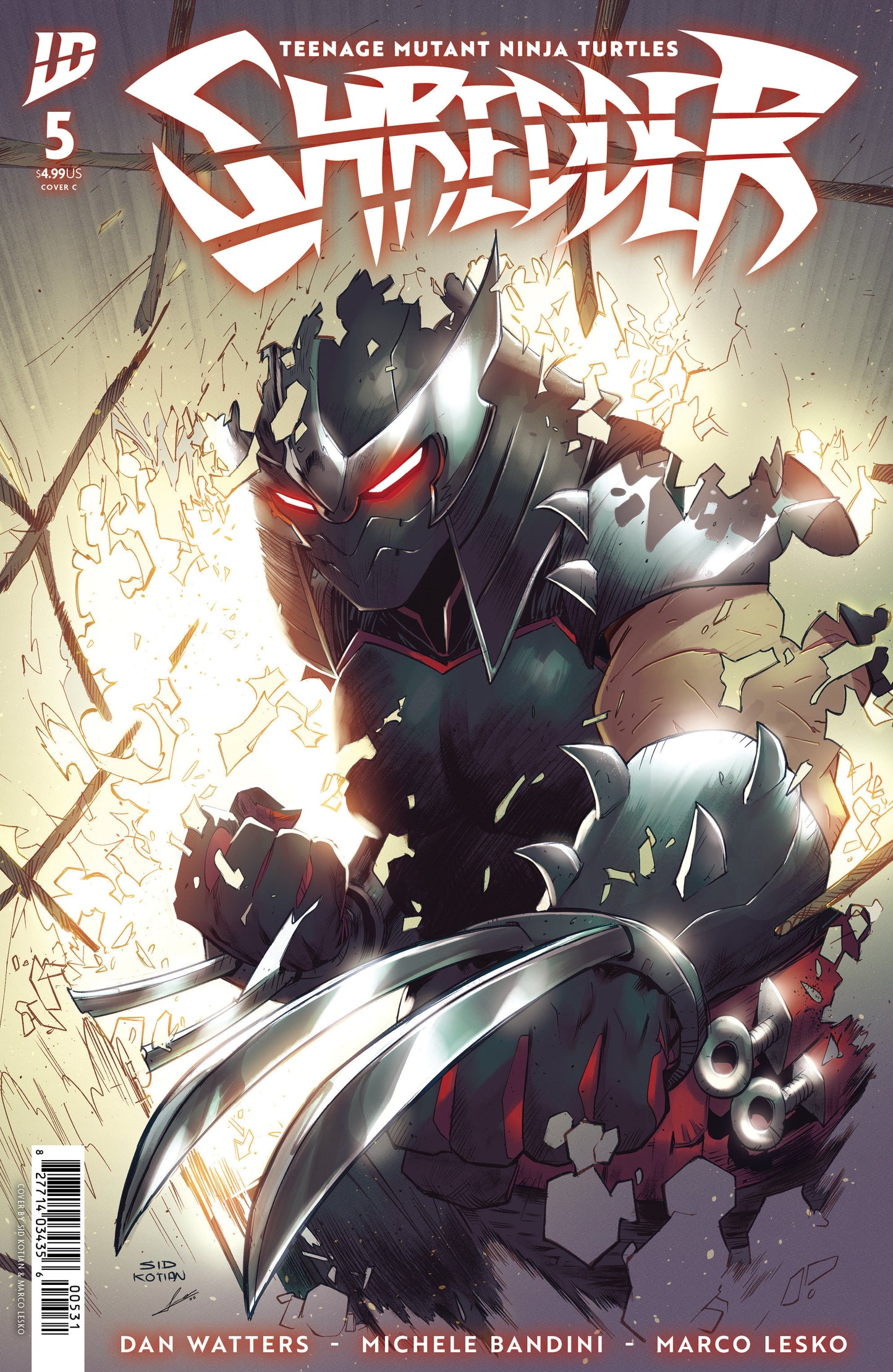 TEENAGE MUTANT NINJA TURTLES SHREDDER #5 VAR C (KOTIAN) (Backorder, Allow 4-5 Weeks)