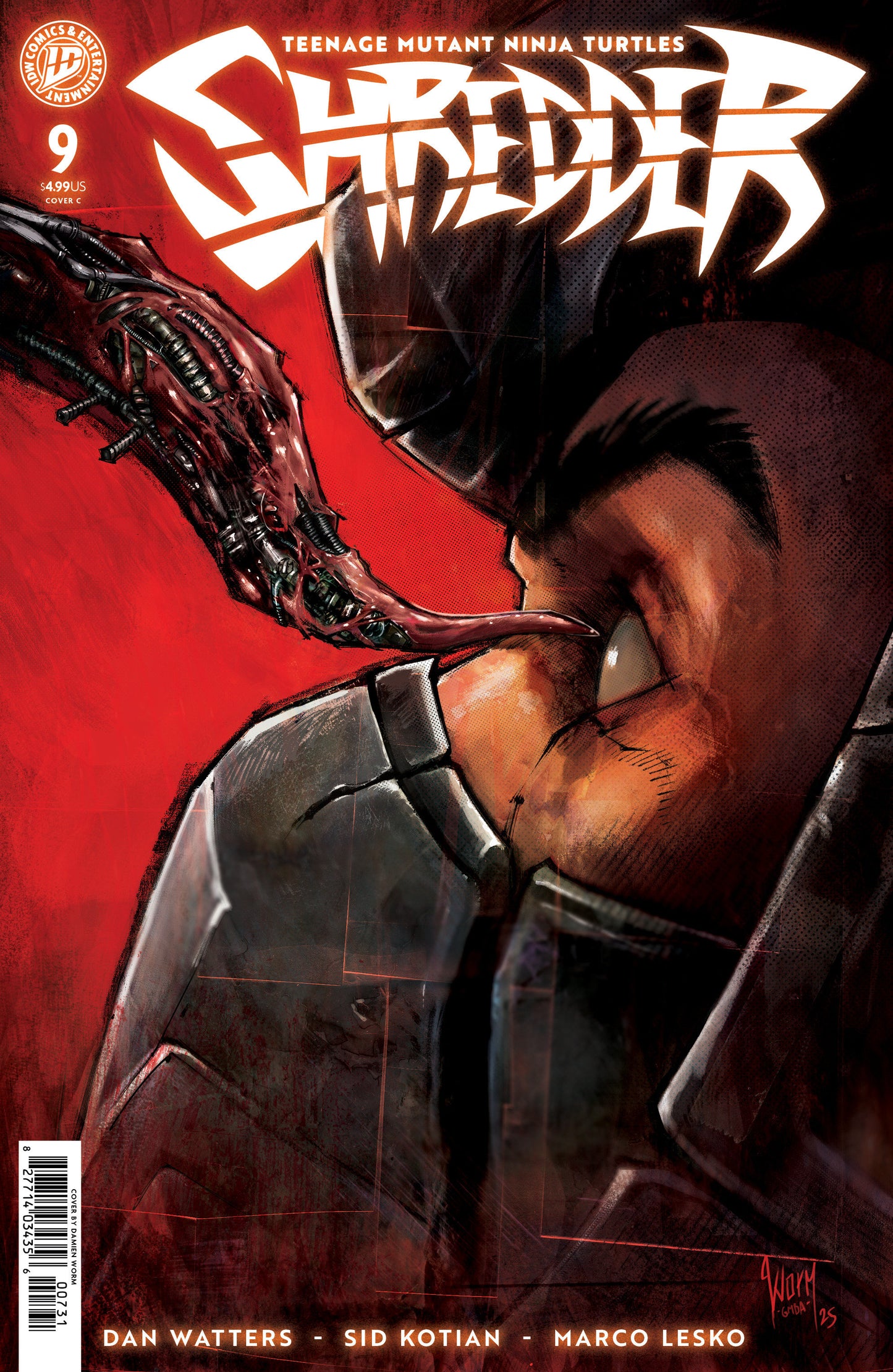 TEENAGE MUTANT NINJA TURTLES SHREDDER #9 VAR C (DAMIEN WORM) (Backorder, Allow 4-5 Weeks)