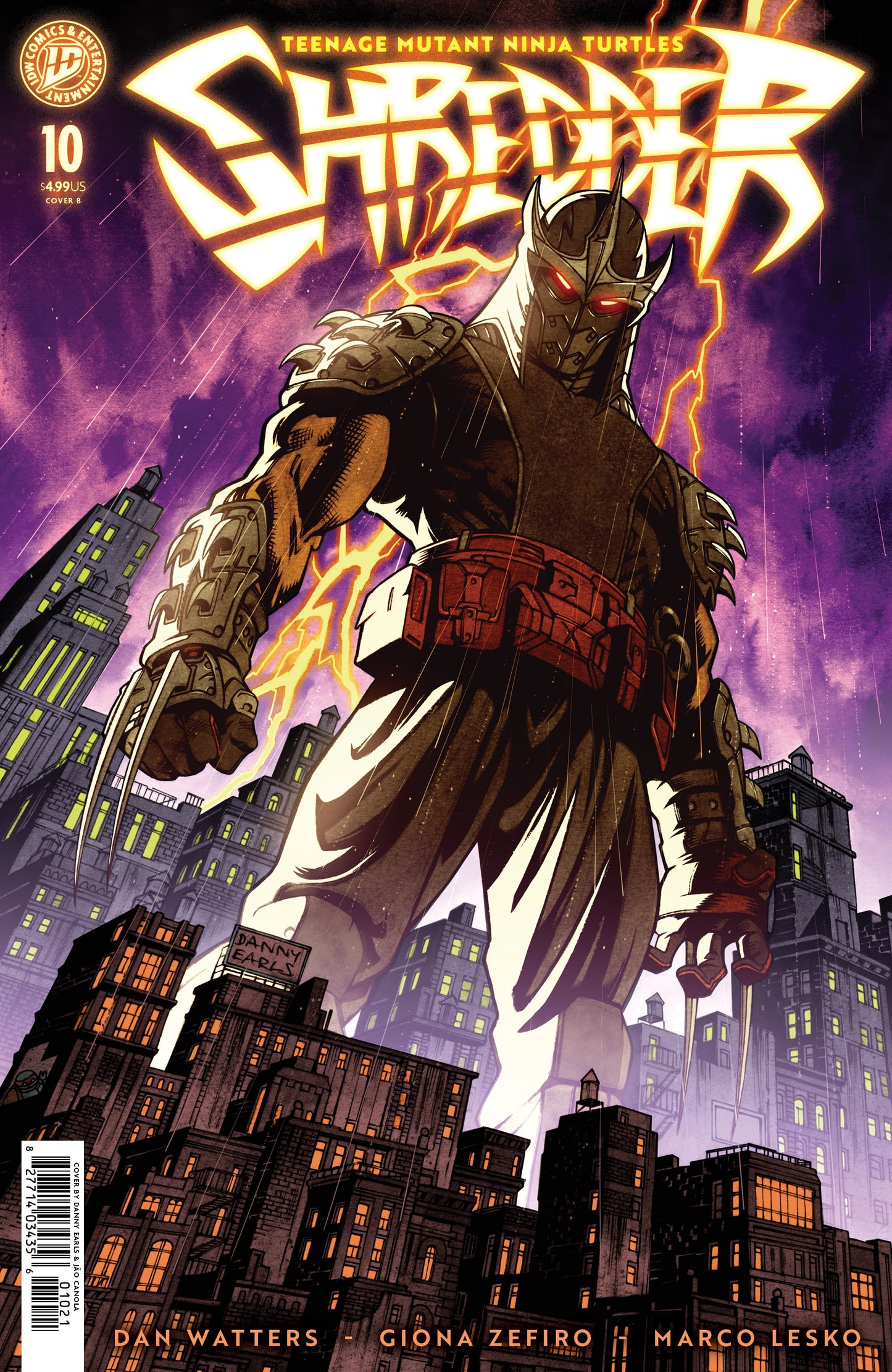 TEENAGE MUTANT NINJA TURTLES SHREDDER #10 VAR B (EARLS) (Backorder, Allow 4-5 Weeks)