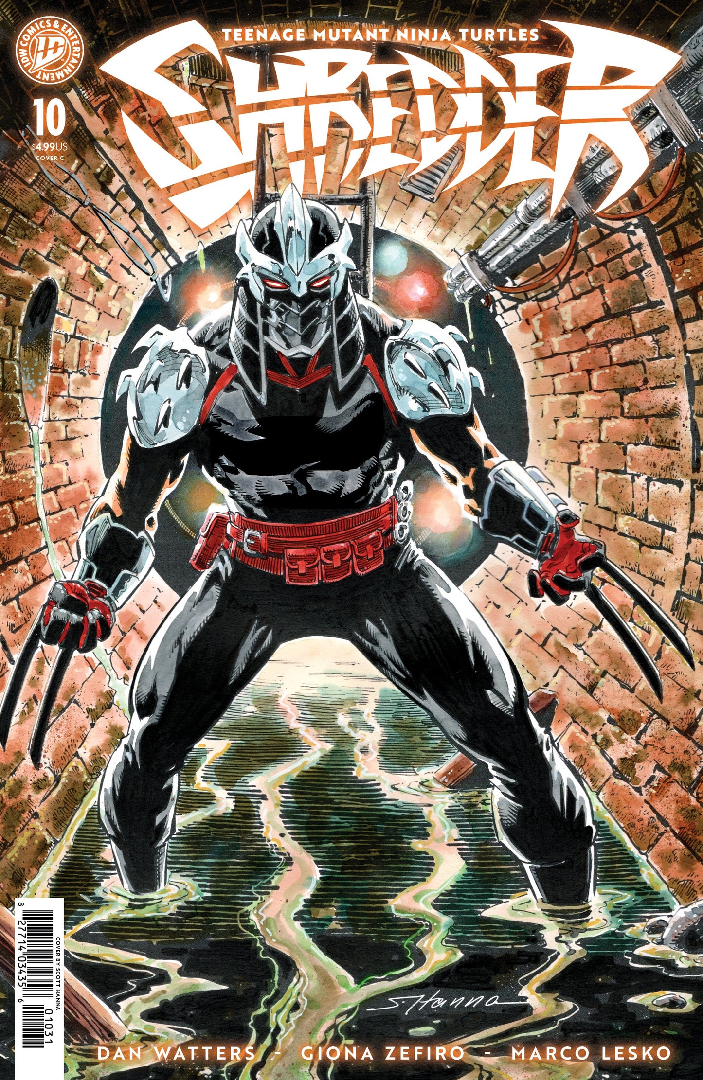 TEENAGE MUTANT NINJA TURTLES SHREDDER #10 VAR C (HANNA) (Backorder, Allow 4-5 Weeks)