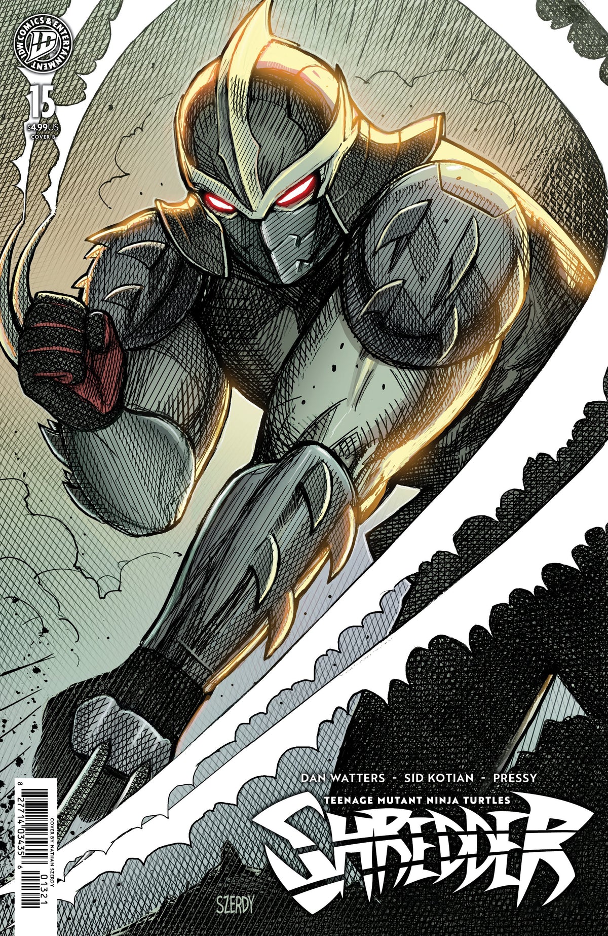 TEENAGE MUTANT NINJA TURTLES: SHREDDER #15 VAR B