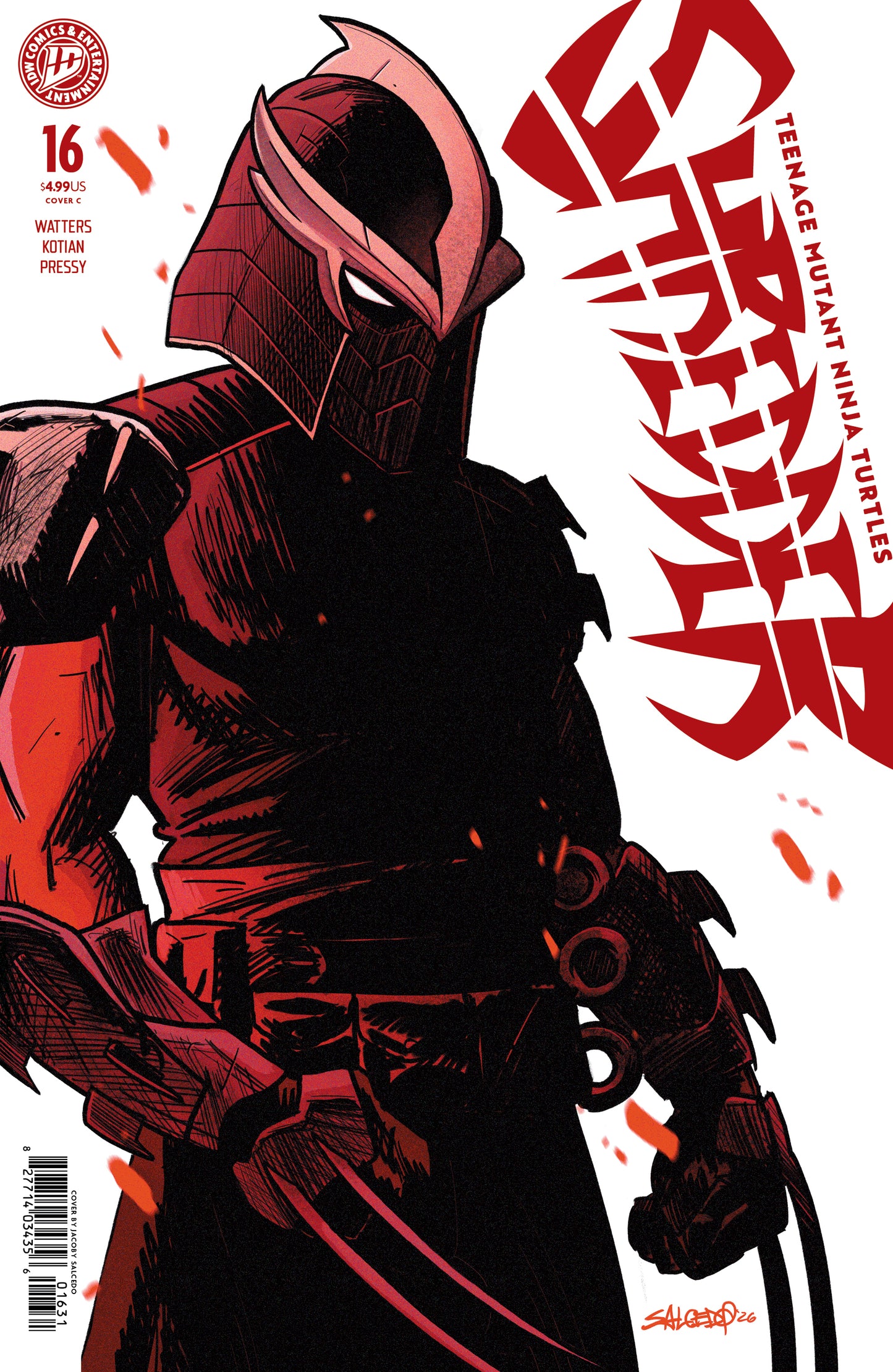 TEENAGE MUTANT NINJA TURTLES SHREDDER #16 VAR C (SALCEDO) | IDW PUBLISHING | Comicbookeroo