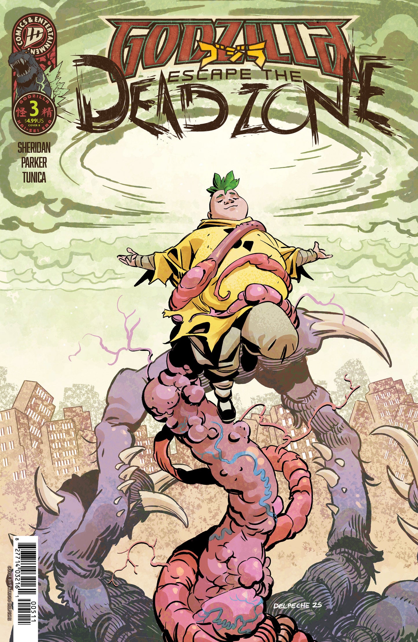 GODZILLA ESCAPE DEADZONE #3 VAR B (DELPECHE) (Backorder, Allow 4-5 Weeks)