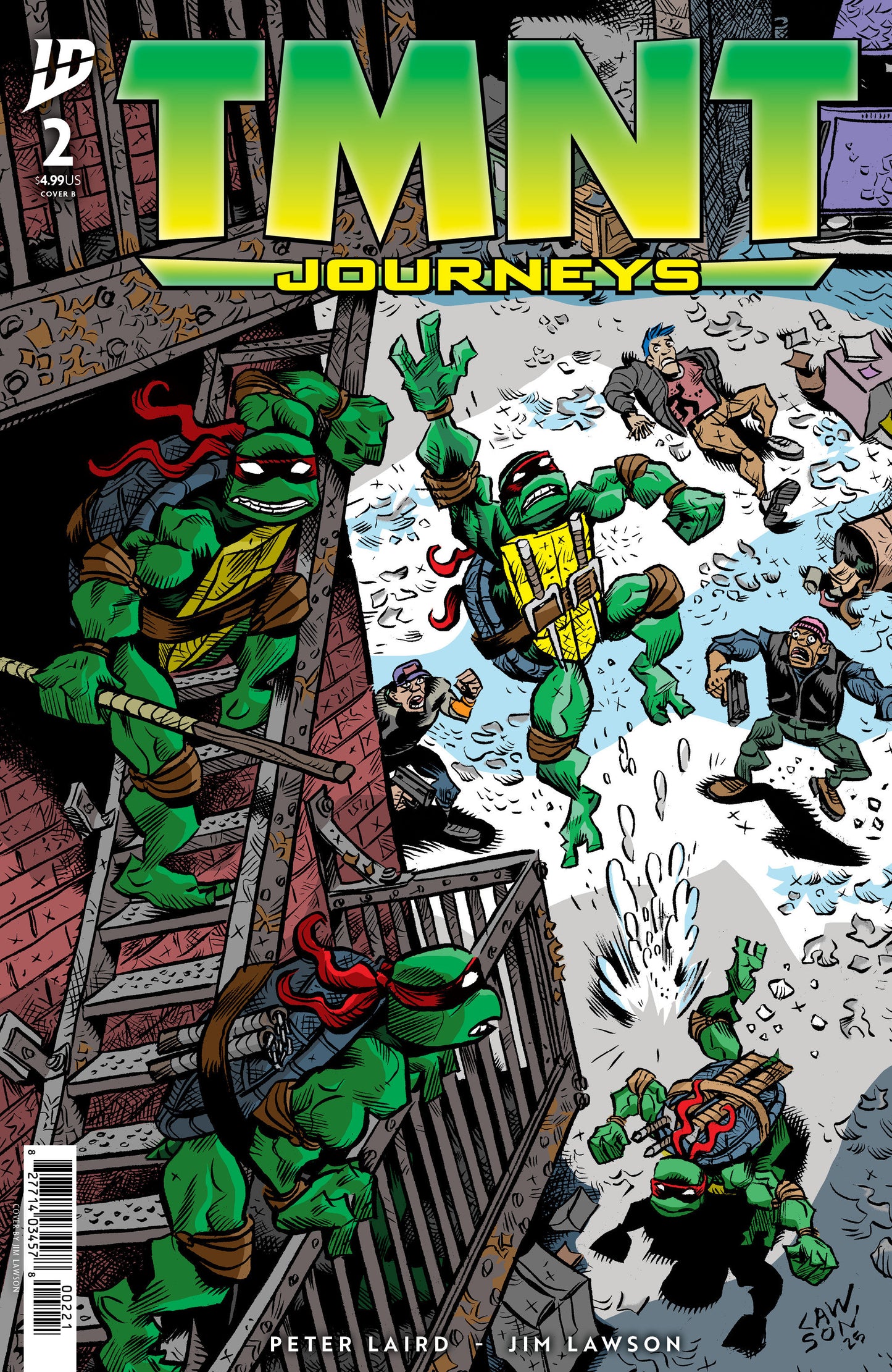TEENAGE MUTANT NINJA TURTLES JOURNEYS #2 VAR B (LAWSON) (Backorder, Allow 4-5 Weeks)