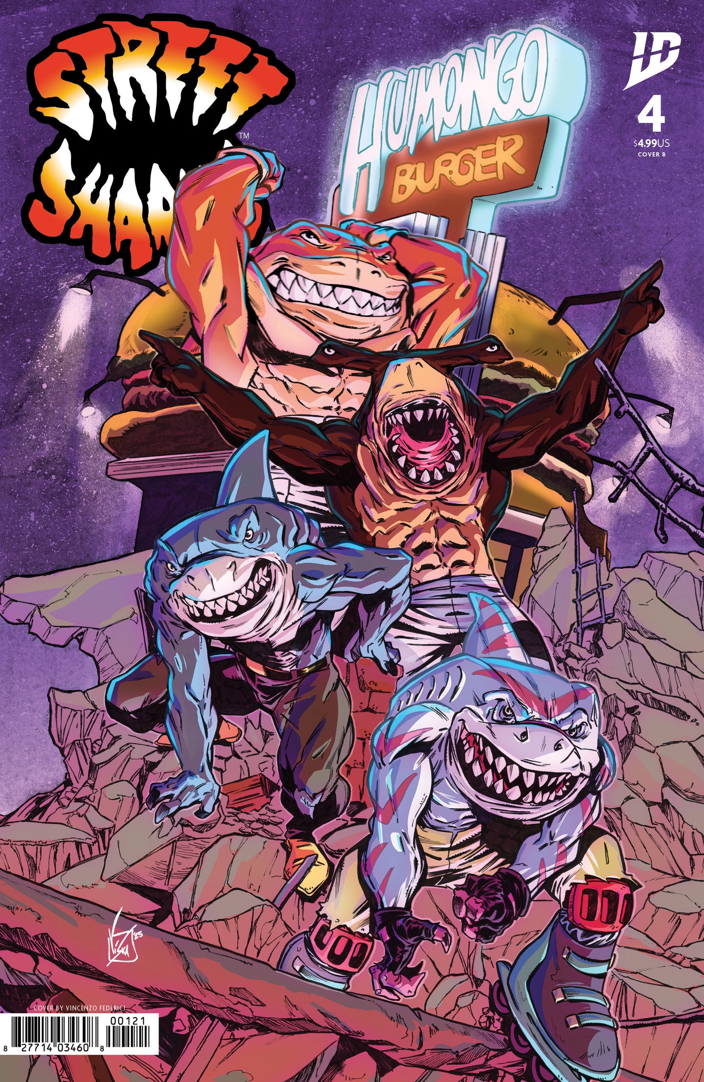 STREET SHARKS #4 VAR B (FEDERICI) (Backorder, Allow 4-5 Weeks)