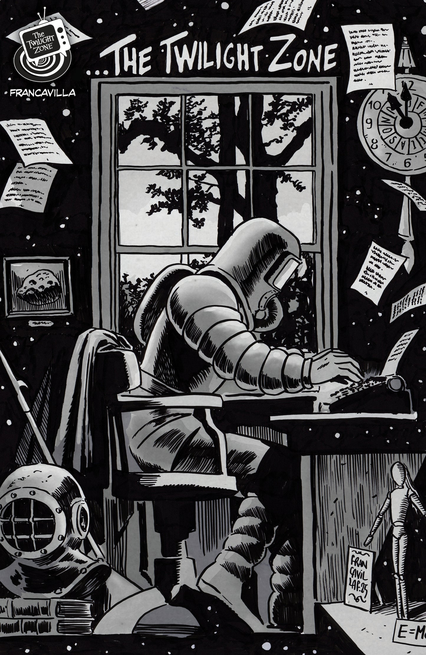 THE TWILIGHT ZONE #5 VAR B (FRANCAVILLA CONNECTING COVER) (Backorder, Allow 4-5 Weeks)