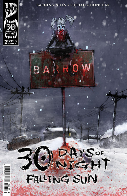30 DAYS OF NIGHT: FALLING SUN #2 VAR B (DAMIEN WORM) (Backorder, Allow 4-5 Weeks)