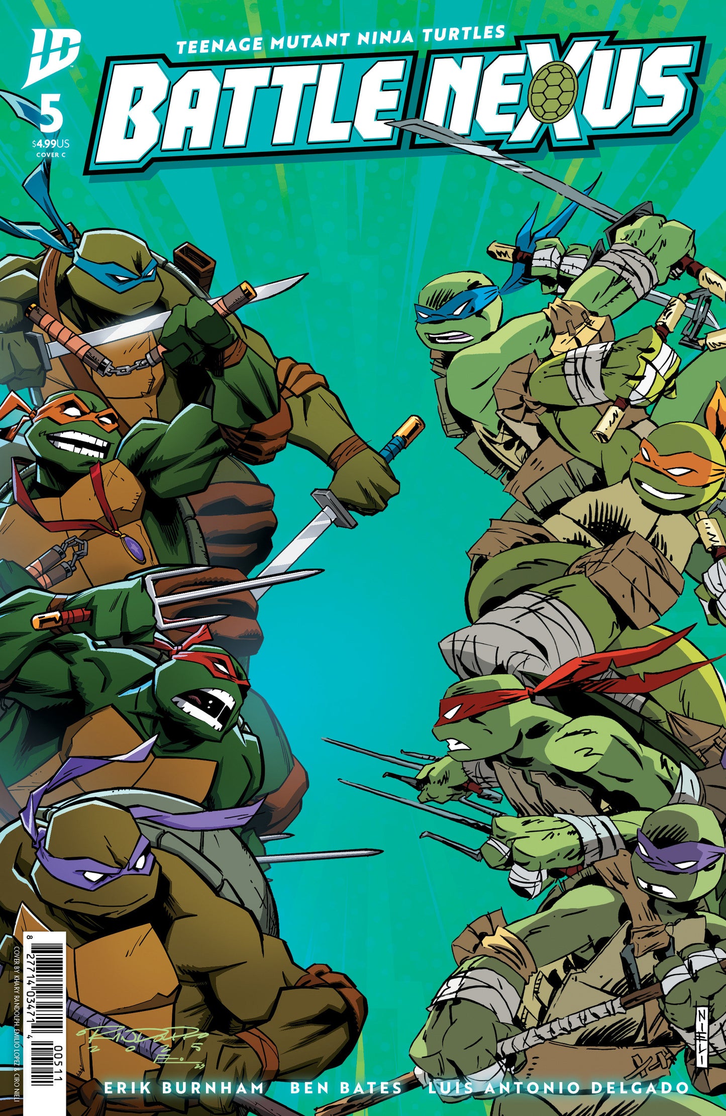 TEENAGE MUTANT NINJA TURTLES: BATTLE NEXUS #5 VAR C (NIELI & RANDOLPH) (18 Feb Release)