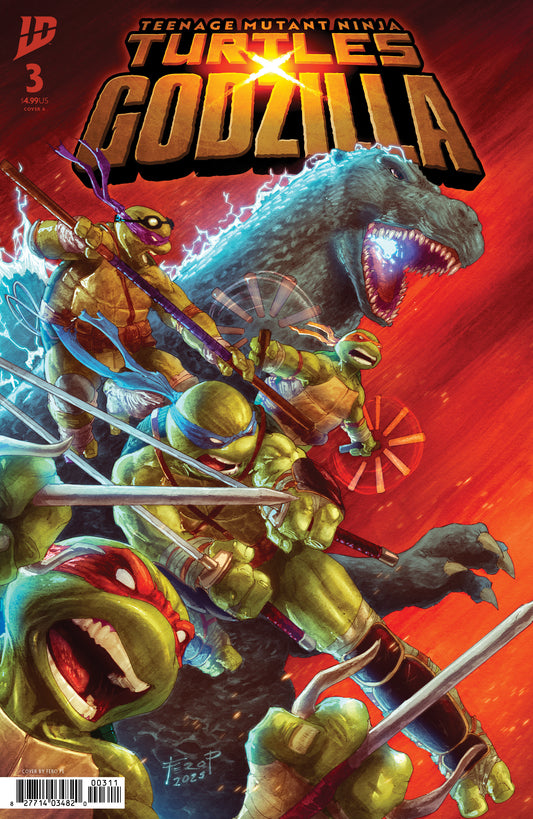 TEENAGE MUTANT NINJA TURTLES X GODZILLA #3 COVER A (PE) (04 Feb Release)