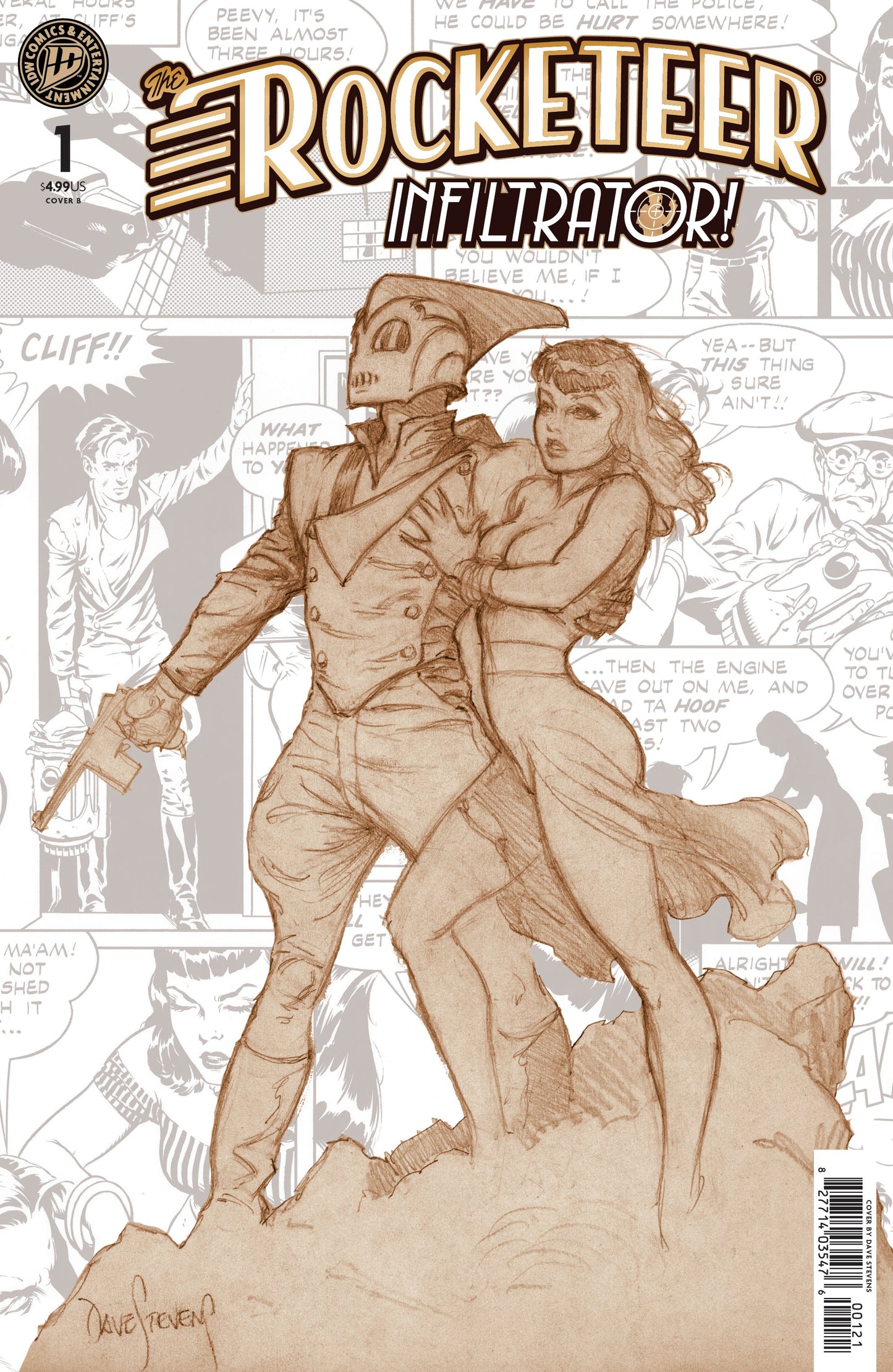 THE ROCKETEER: INFILTRATOR! #1 VAR B (STEVENS) (Backorder, Allow 4-5 Weeks)