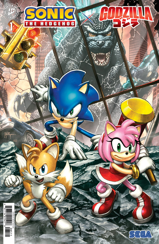 SONIC THE HEDGEHOG X GODZILLA #1 VAR E (SUAYAN) (15 Jul Release)