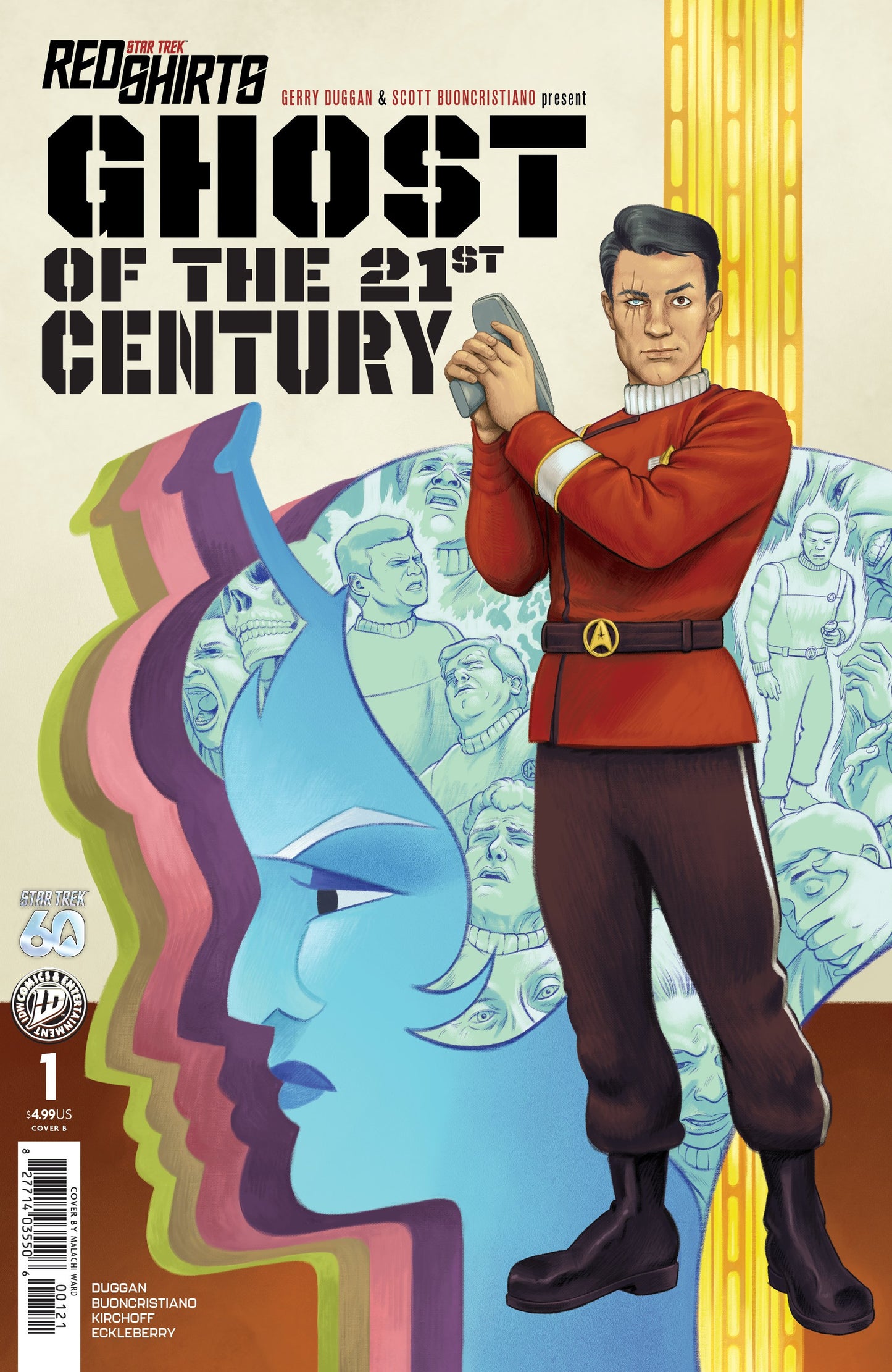 STAR TREK: RED SHIRTS--GHOST OF THE 21ST CENTURY #1 VAR B (WARD) (Backorder, Allow 4-5 Weeks)