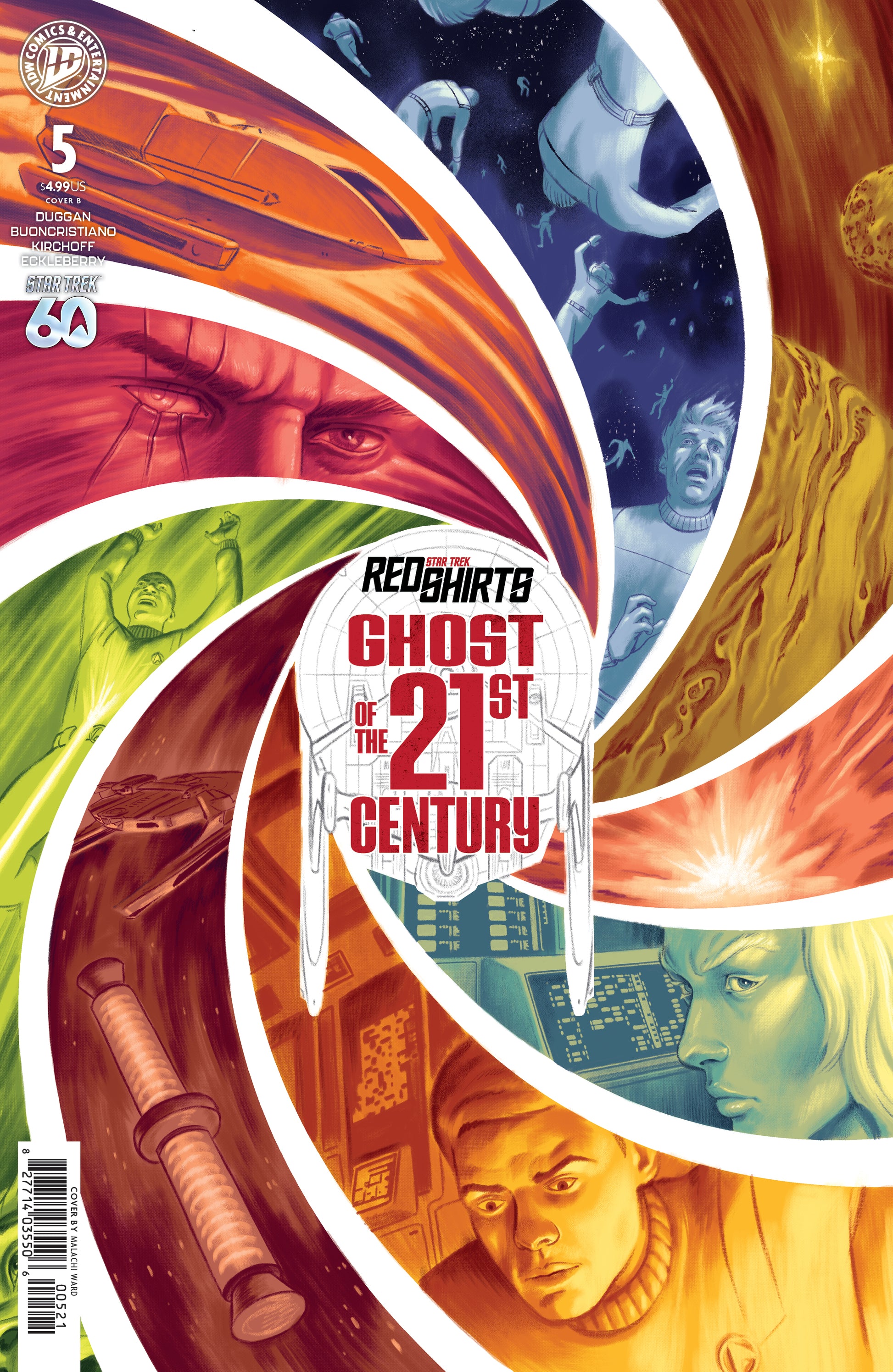 STAR TREK: RED SHIRTS--GHOST OF THE 21ST CENTURY #5 VAR B (WARD) | IDW PUBLISHING | Comicbookeroo