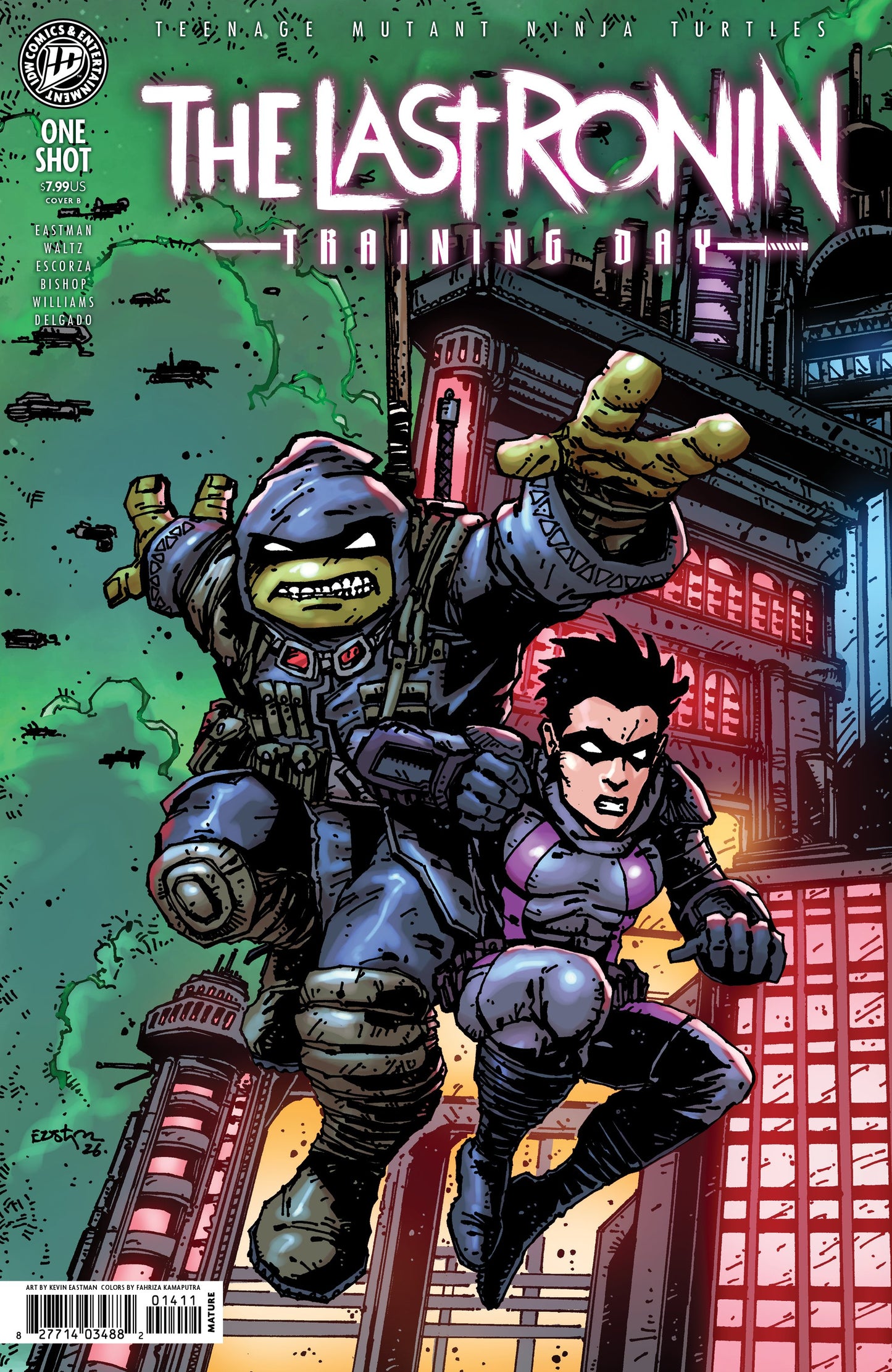 TEENAGE MUTANT NINJA TURTLES: THE LAST RONIN--TRAINING DAY VAR B (EASTMAN) (Backorder, Allow 4-5 Weeks)