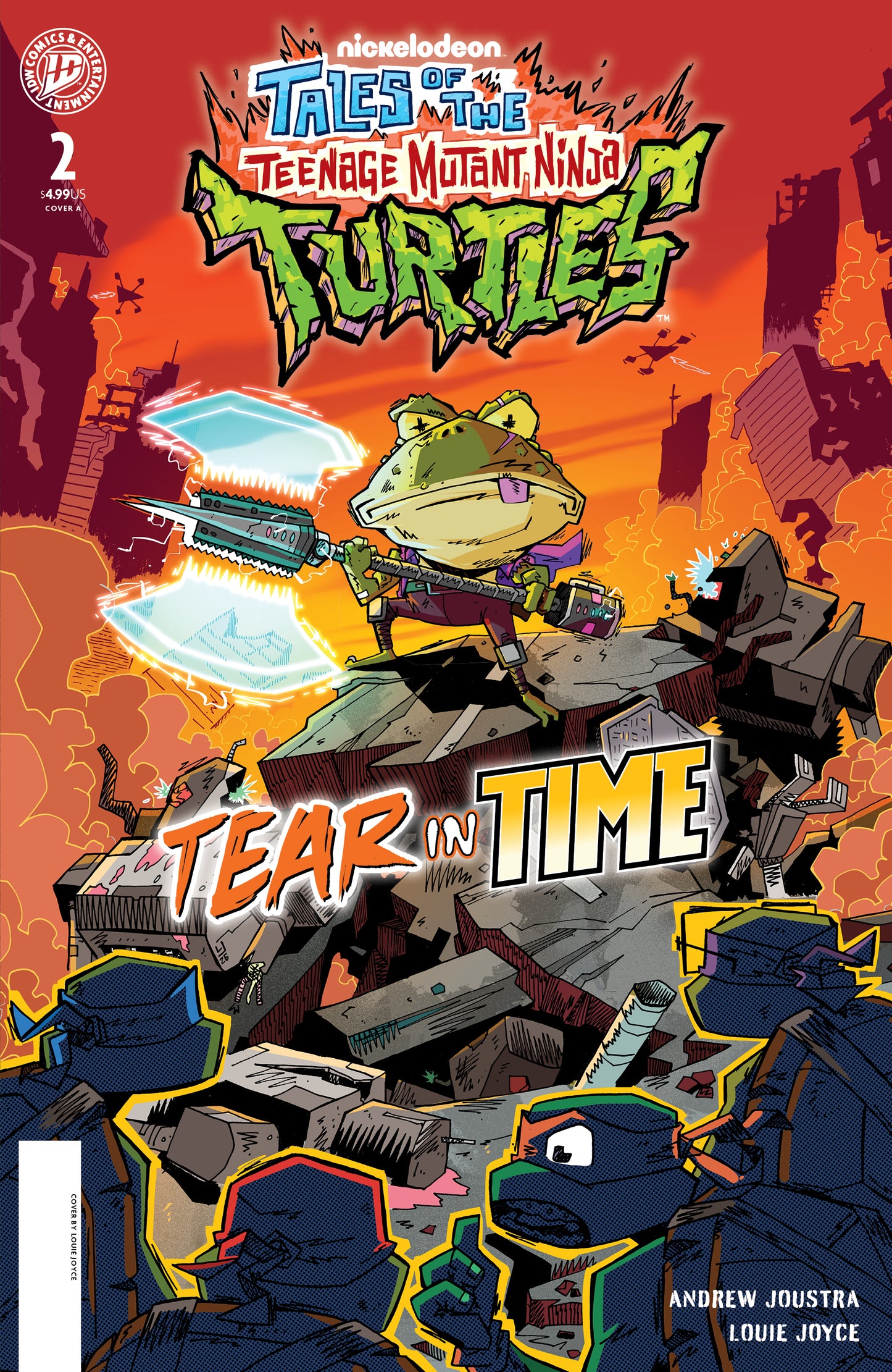 TALES OF THE TEENAGE MUTANT NINJA TURTLES: TEAR IN TIME #2 COVER A (JOYCE) (20 Jan Release)
