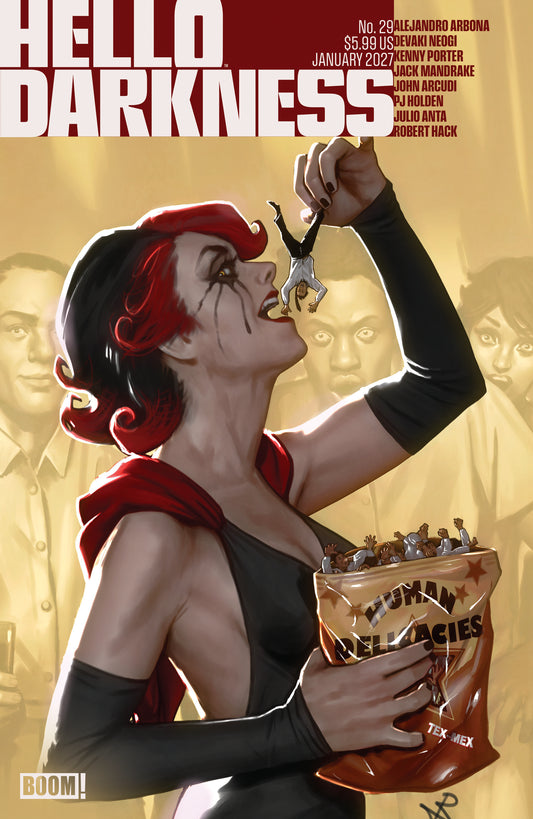 HELLO DARKNESS #29 A MAIN (DRESSED, PUEBLA) | BOOM! | Comicbookeroo