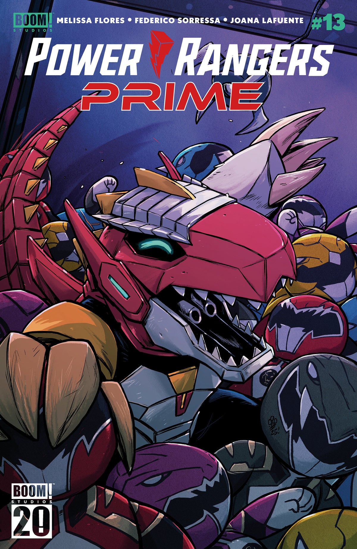 POWER RANGERS PRIME #13 C BOOM 20TH ANNIVERSARY VAR (DRESSED, DIALYNAS) (Backorder, Allow 4-5 Weeks)