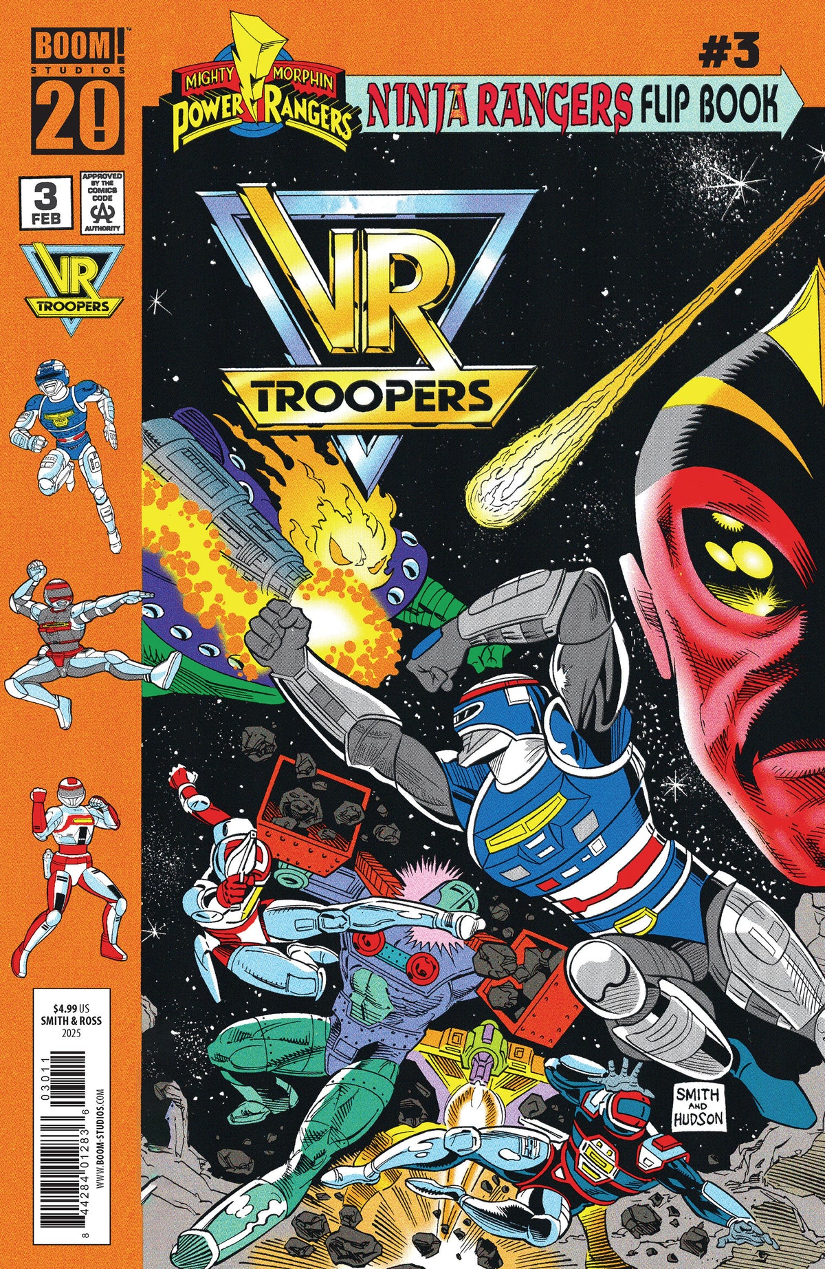 VR TROOPERS POWER RANGERS FLIPBOOK FACSIMILE EDITION #3 A MAIN (DRESSED, Smith) (Backorder, Allow 4-5 Weeks)