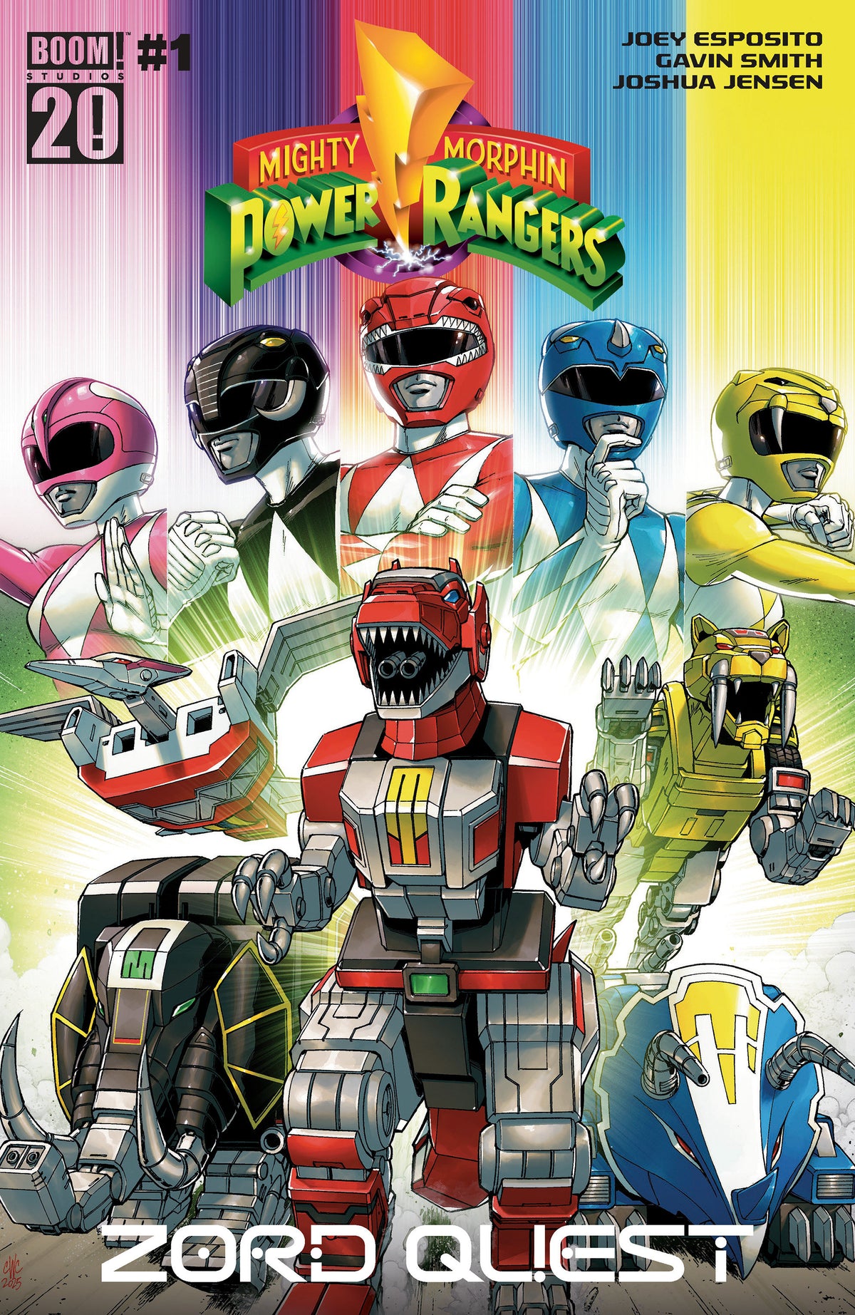 MIGHTY MORPHIN POWER RANGERS: ZORD QUEST #1 B VAR (DRESSED, COLLER) (Backorder, Allow 4-5 Weeks)