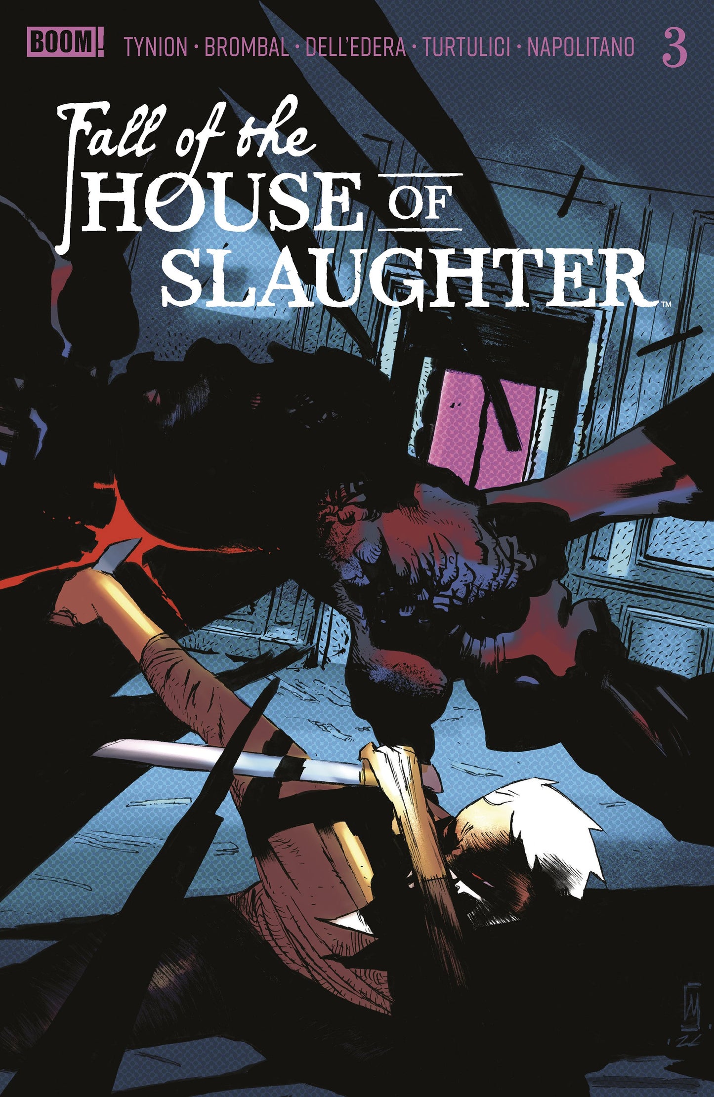 FALL OF THE HOUSE OF SLAUGHTER #3 B MAIN (DRESSED, DELL'EDERA) (Backorder, Allow 4-5 Weeks)