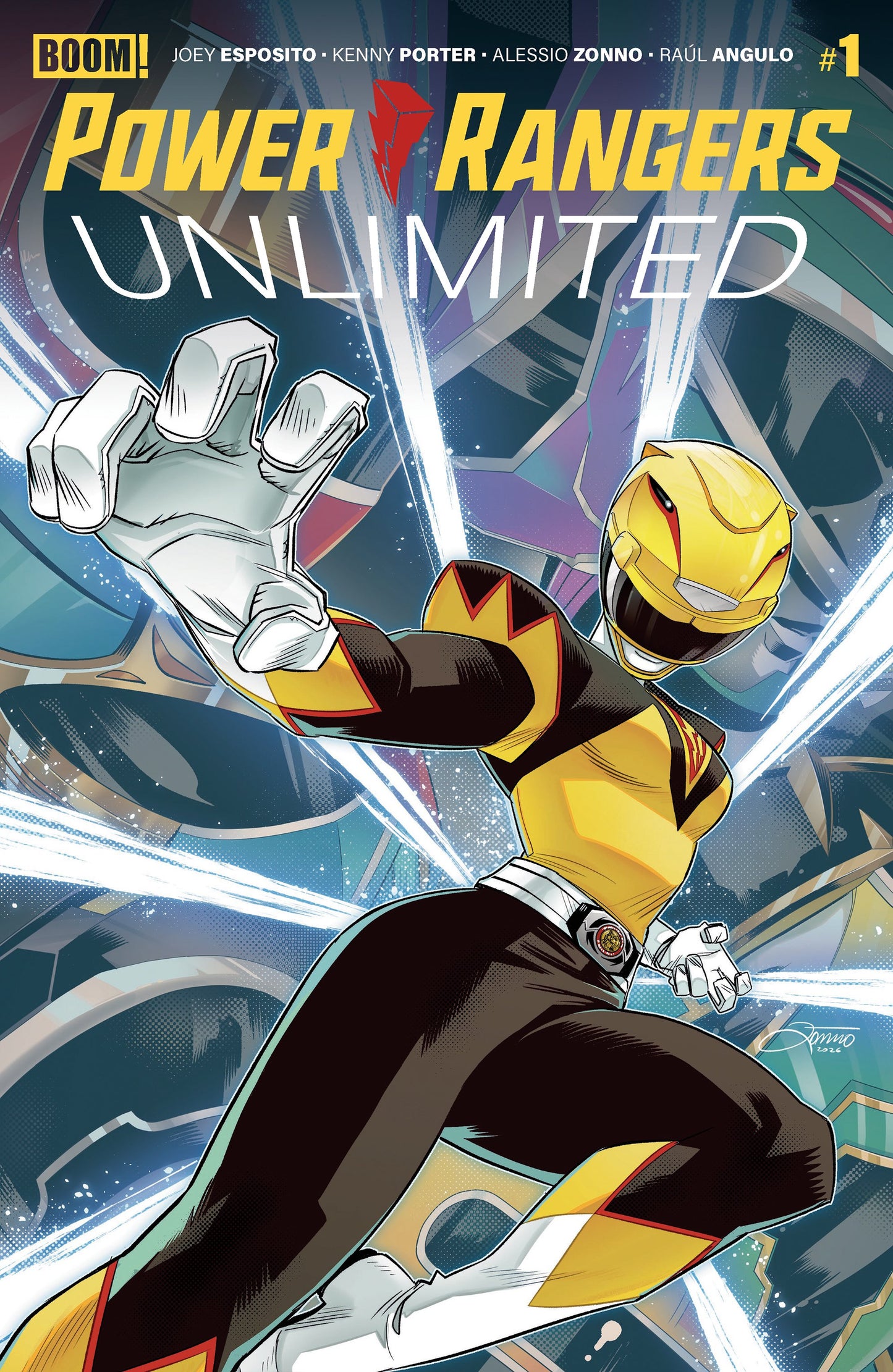 POWER RANGERS UNLIMITED #1 ZB 2ND PTG (DRESSED, ZONNO) (12 Aug Release)