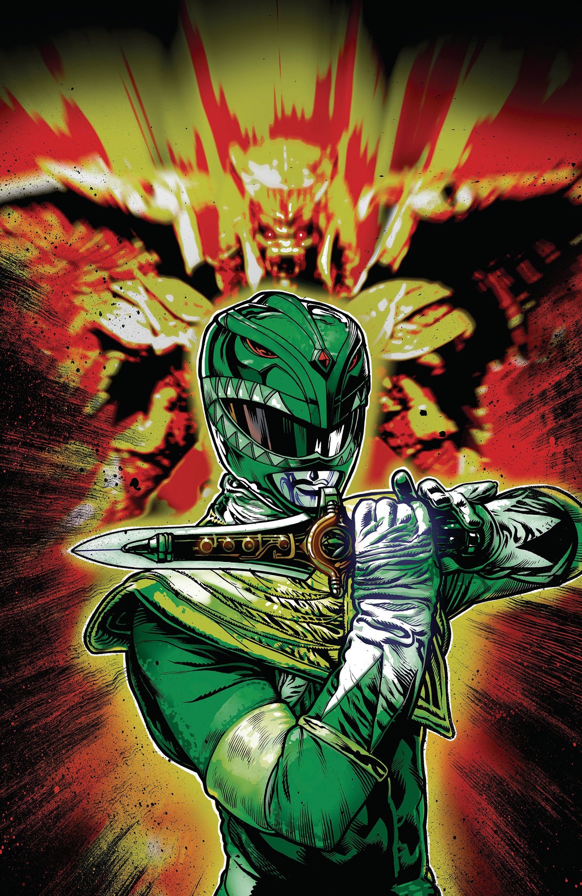 POWER RANGERS GREEN #5 D FOIL VAR