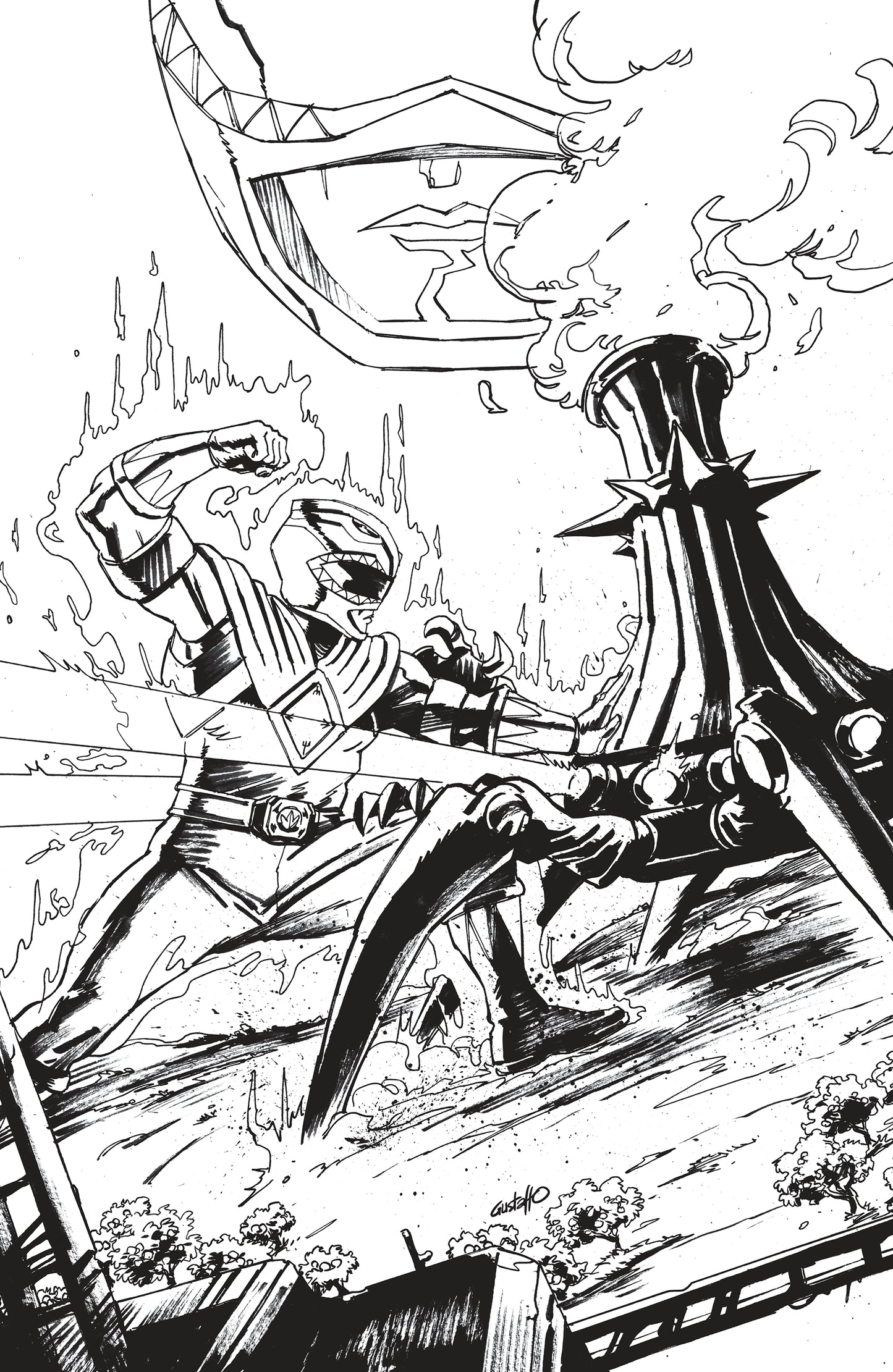 POWER RANGERS GREEN #5 J UNLIMITED VAR (FULL ART, VARGAS) (23 Dec Release)