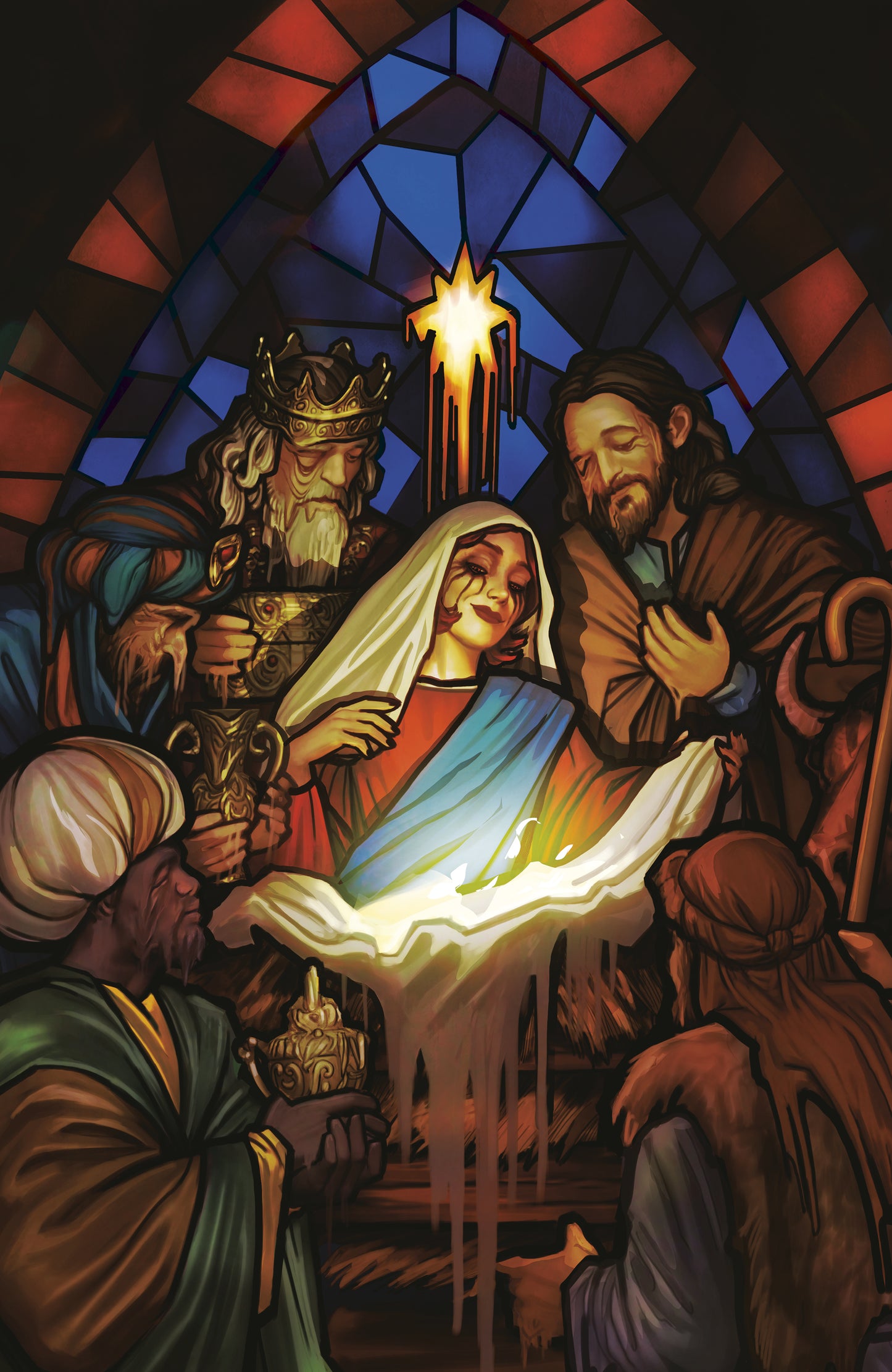 CHRISTMAS DARKNESS #1 G UNLIMITED VAR (FULL ART, PUEBLA) (16 Dec Release)